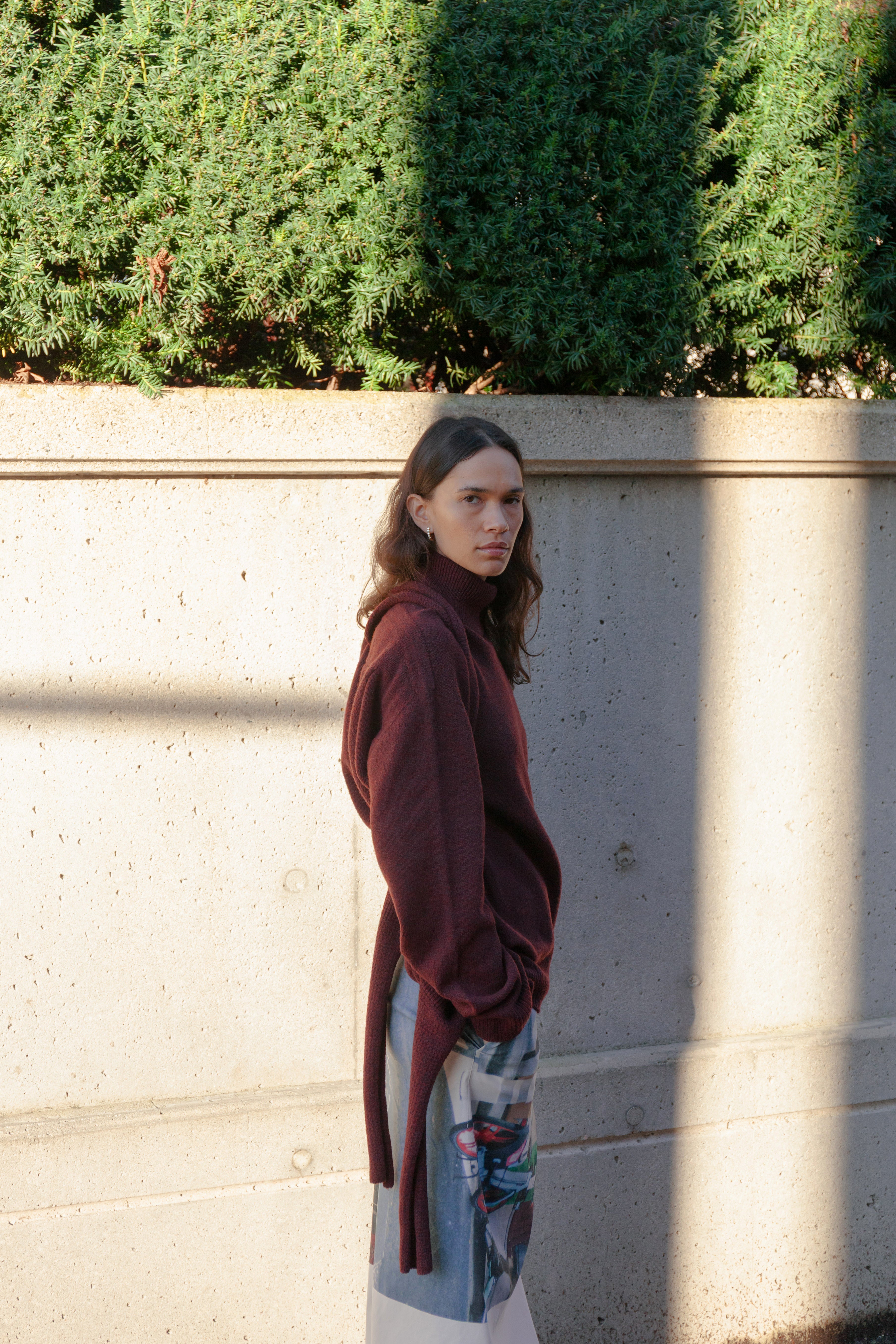 Backpack Knit Top - Dark Brown
