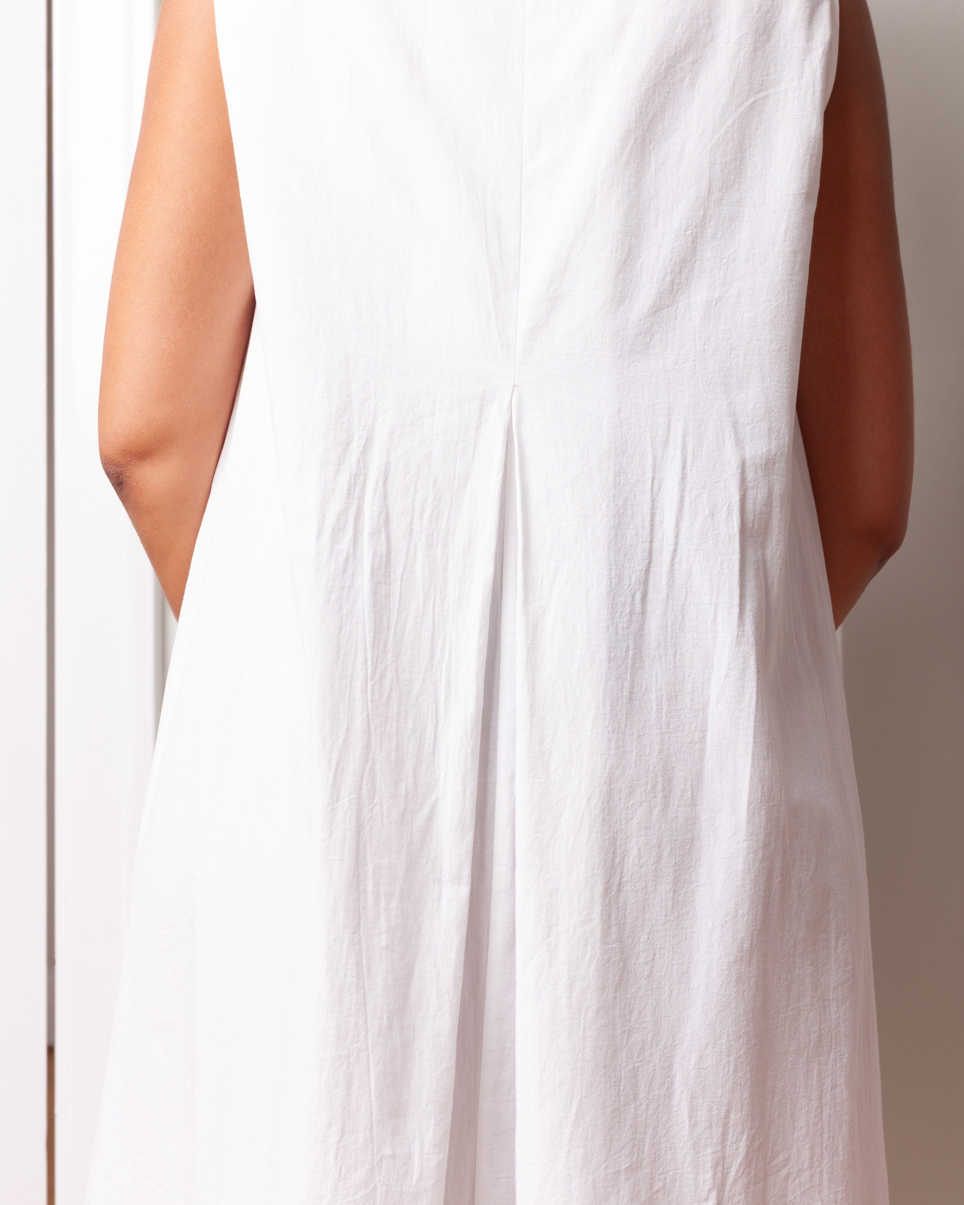 Long Tank Dress Cotton - White
