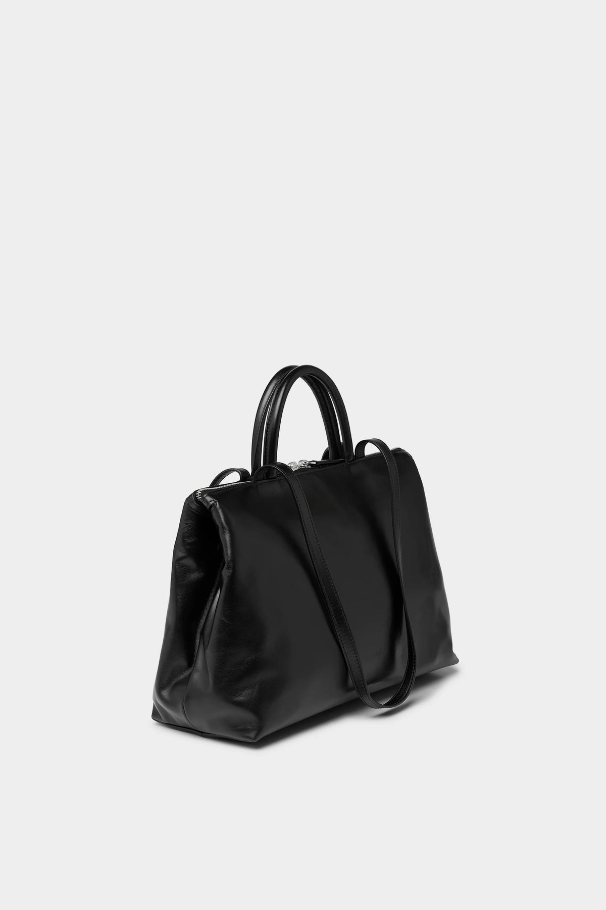 4 Dritta Leather Crossbody Bag - Black