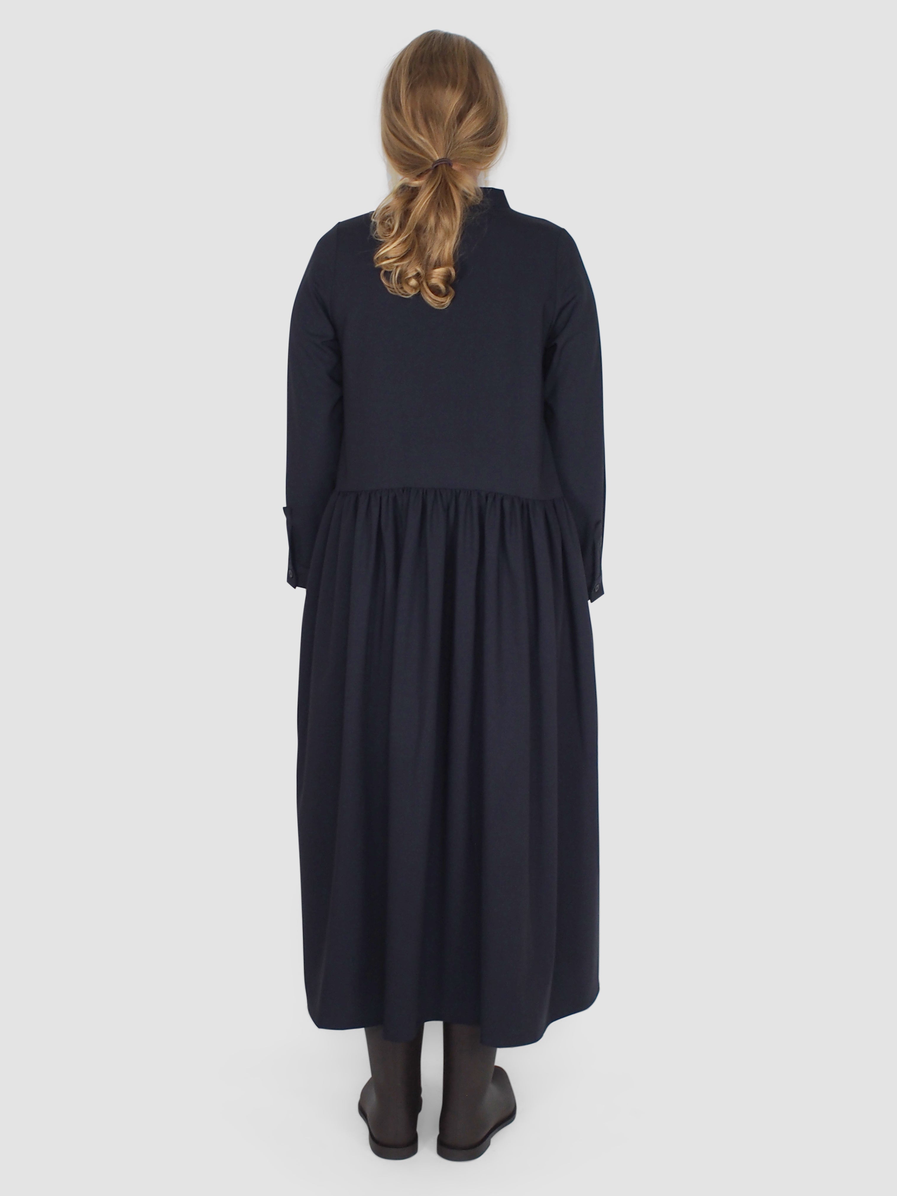 Farmer Dress - Navy
