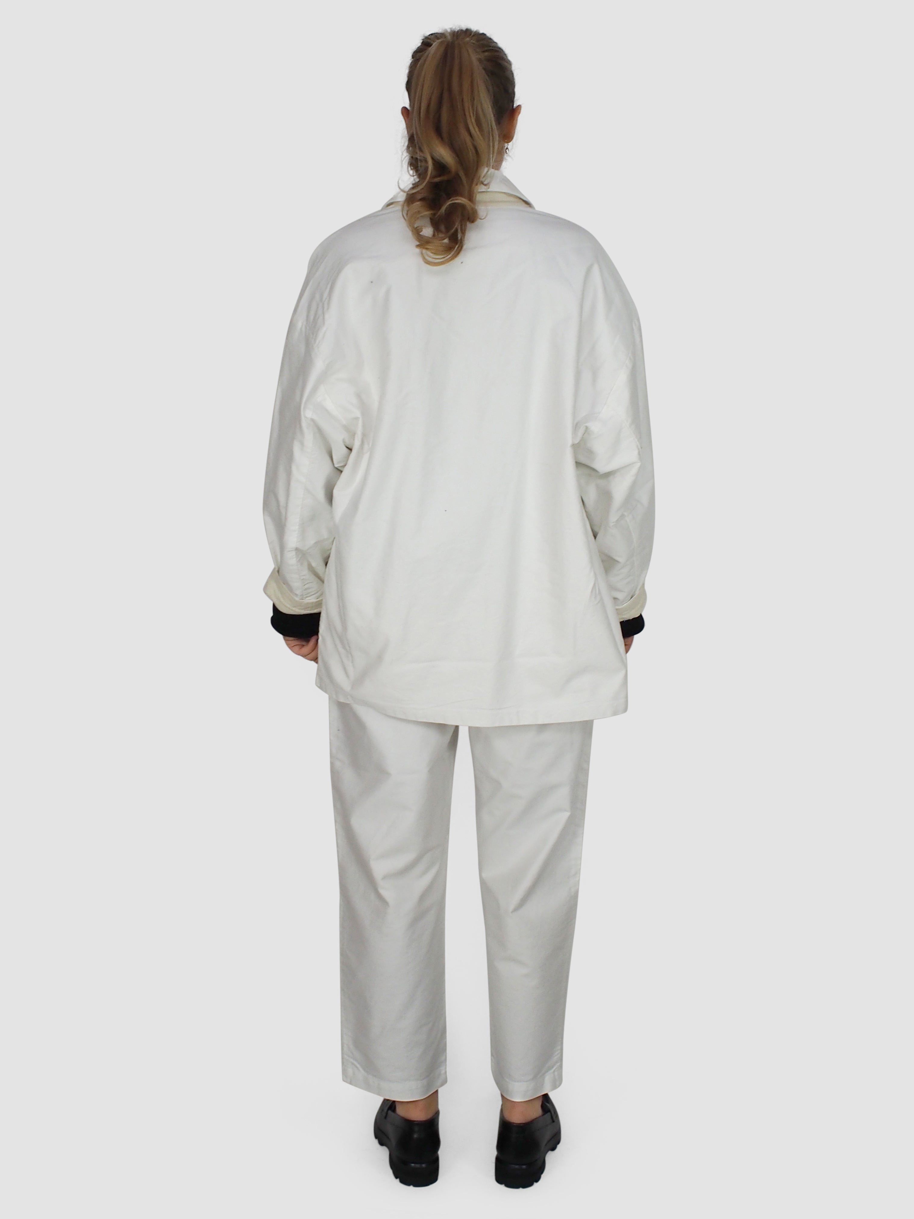 Mythinks-MY Moleskin Travel Jacket - White-Jackets-Boboli-Vancouver-Canada