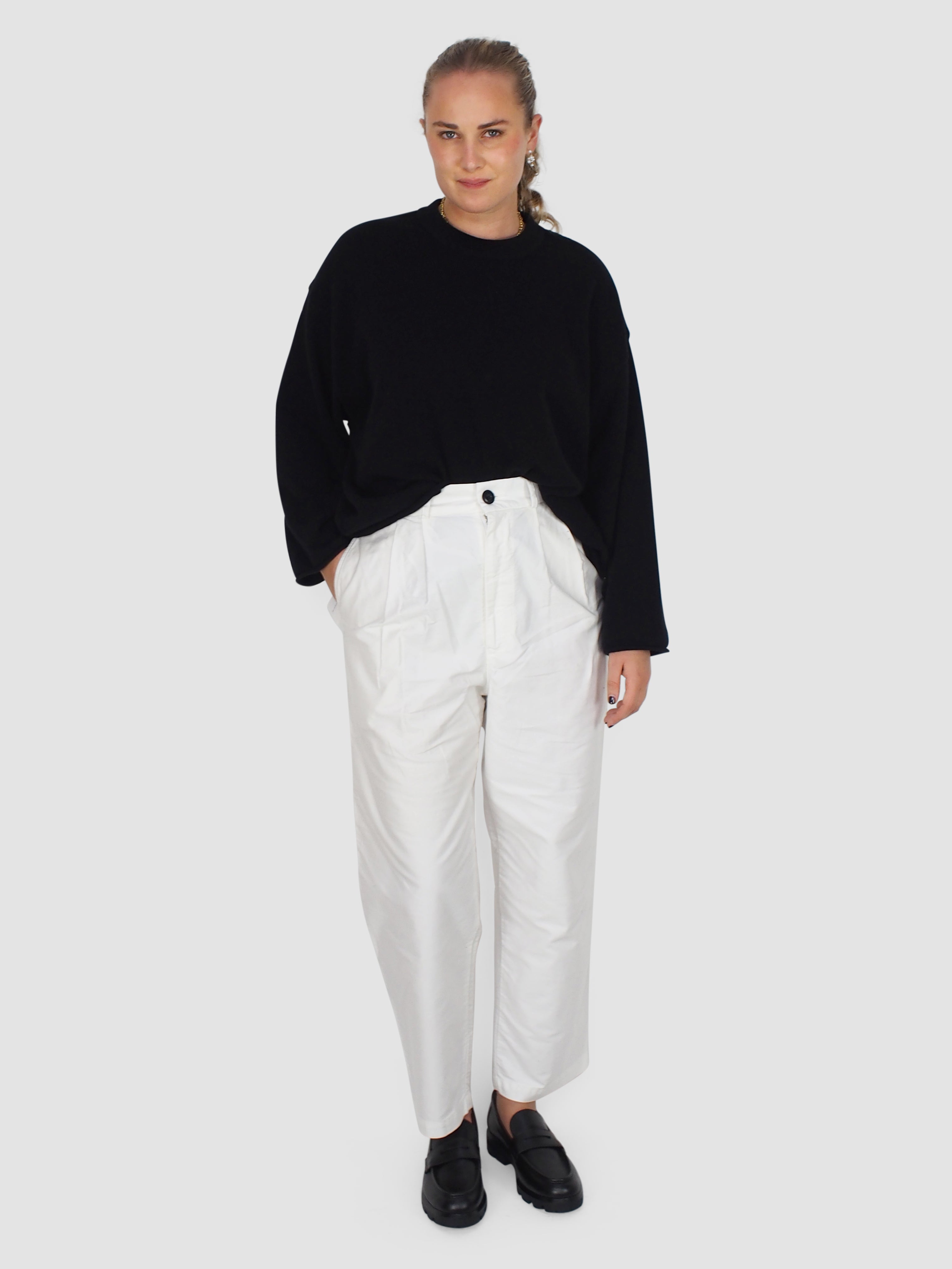 Mythinks-MY Moleskin Travel Pant - White-Pants-Boboli-Vancouver-Canada