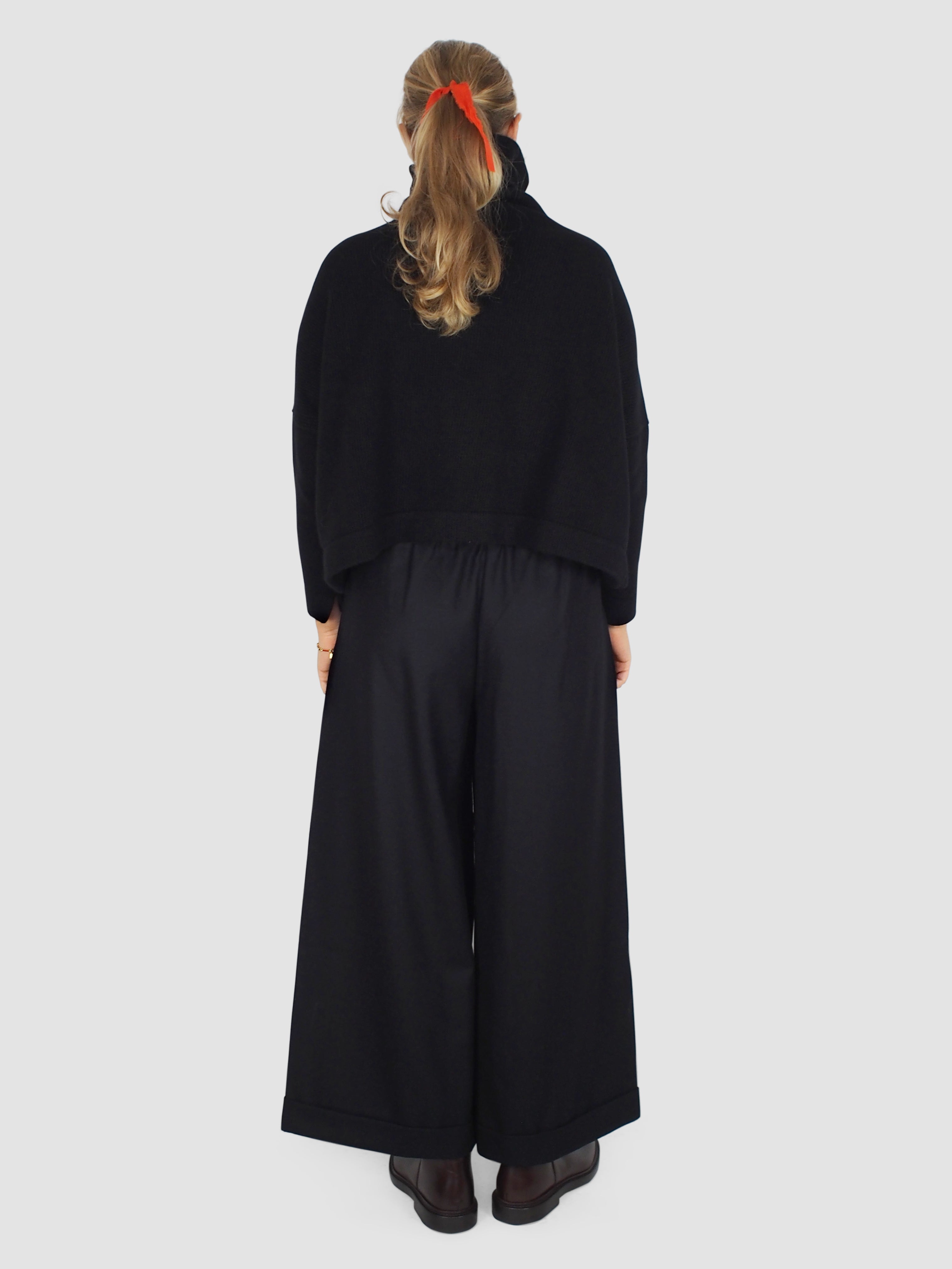 Daniela Gregis-Trousers w/Pockets - Black-Pants-One Size-Boboli-Vancouver-Canada