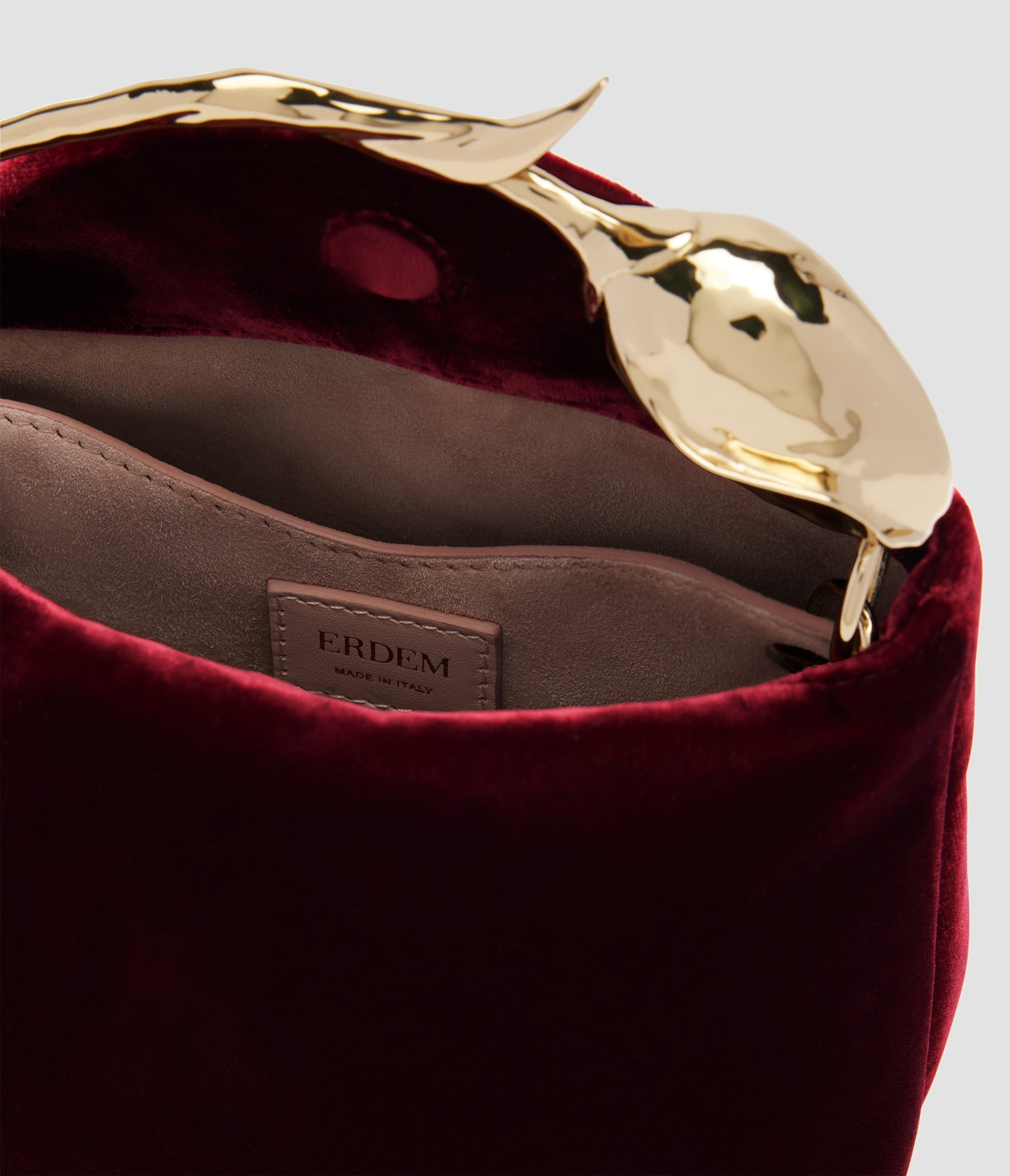 Erdem-Velvet Mini Bloom Bag - Malbec-Bags-Boboli-Vancouver-Canada