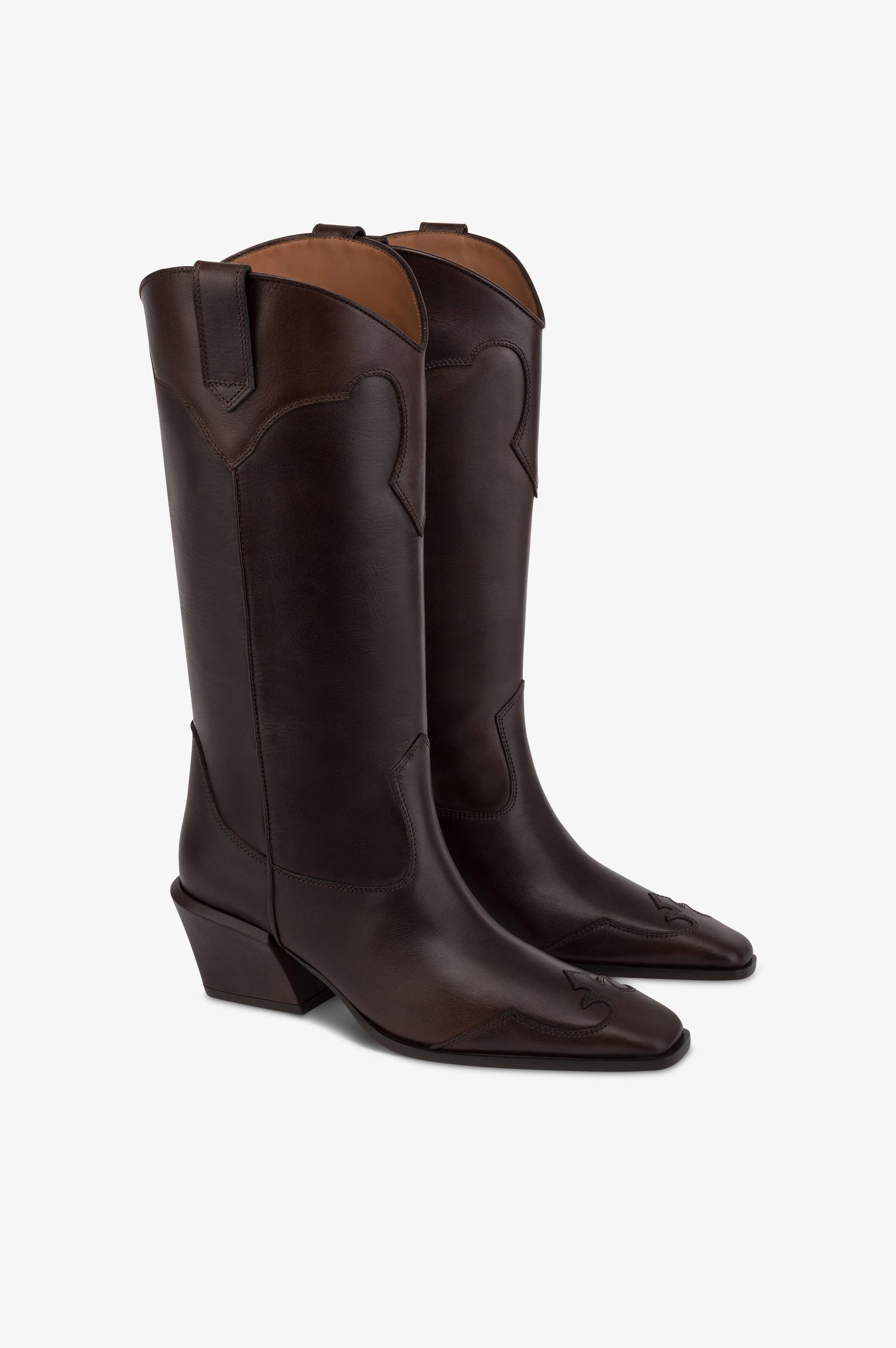 Paris Texas-Bettina Western Boot 50 - Ebony-Shoes-Boboli-Vancouver-Canada