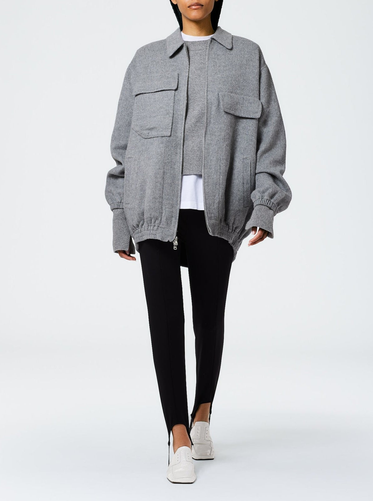 Tibi | Luxe Wool Angora Oversized Bomber | Boboli, Vancouver Canada