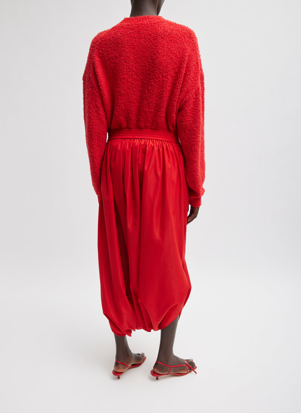Tibi-Serviette Crewneck Easy Pullover - Red-Sweaters-Boboli-Vancouver-Canada