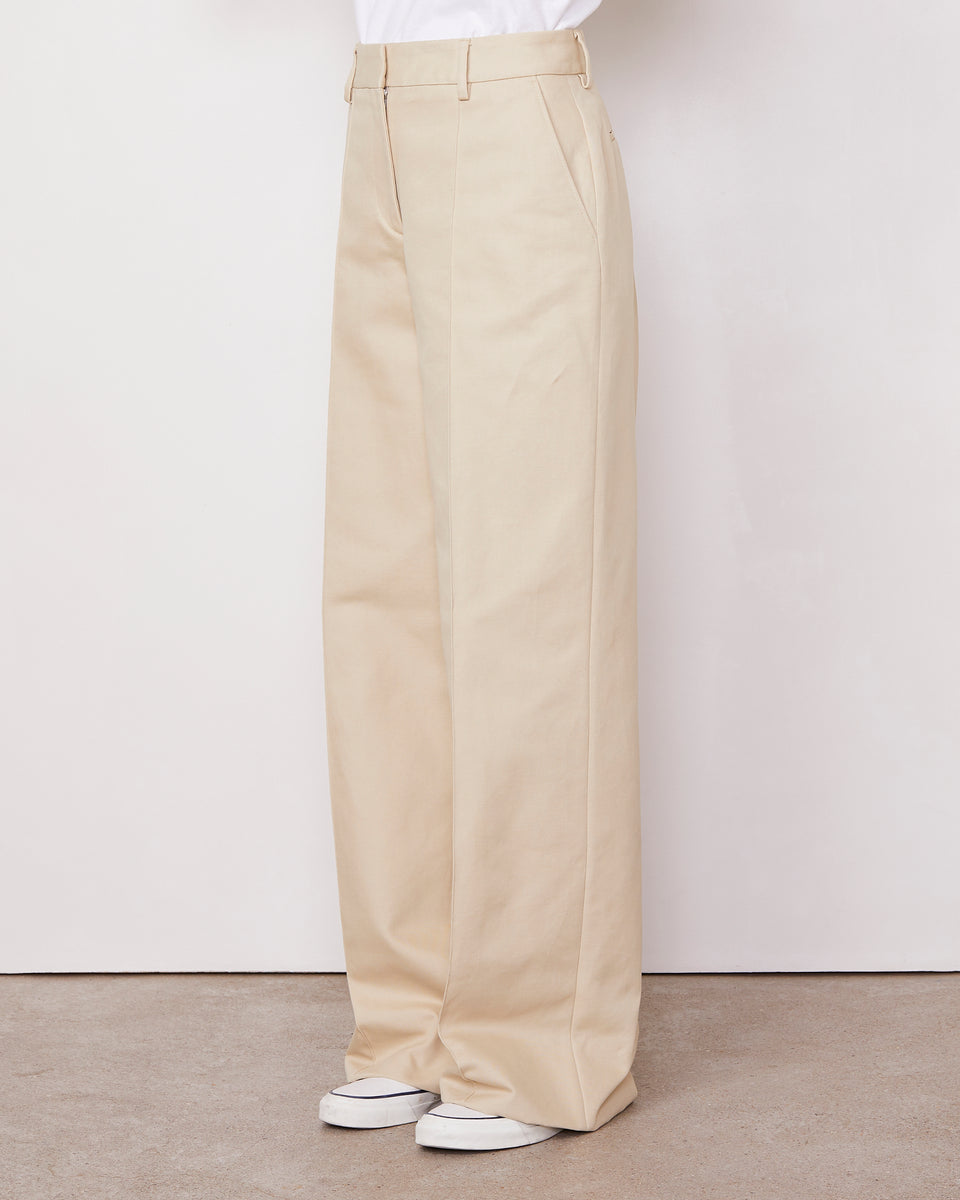 Rosela Cotton Twill Pants - Sand