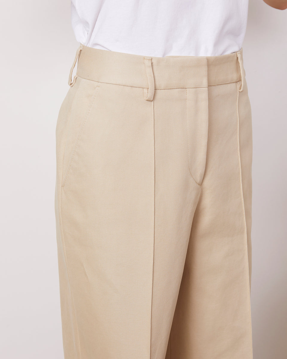 Rosela Cotton Twill Pants - Sand