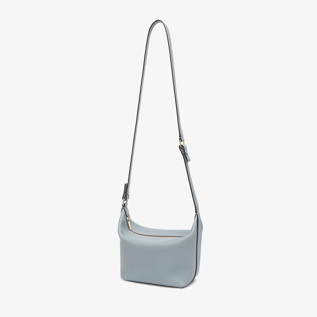 Valextra-Mochi Top Handle Mini Bag - Niagara Blue-Bags-Boboli-Vancouver-Canada