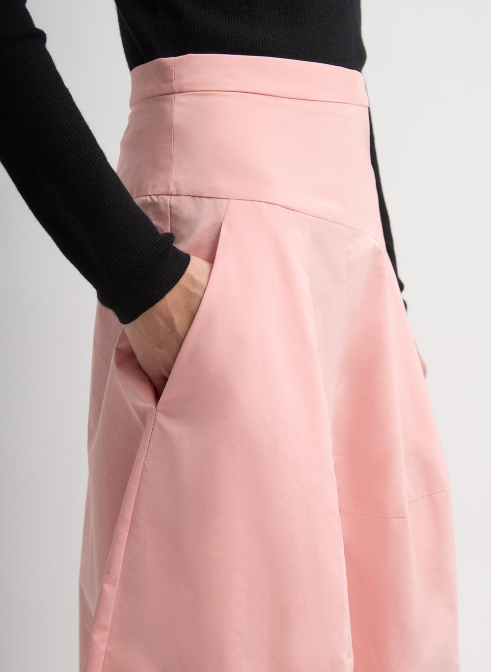 Tibi-Nylon Asymmetrical Balloon Skirt - Pink-Skirts-Boboli-Vancouver-Canada