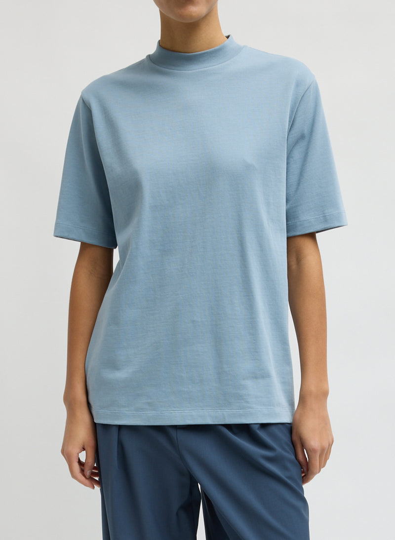 Tibi-Perfect Unisex T - Cool Slate-Tops-Boboli-Vancouver-Canada
