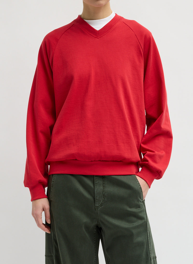 Tibi-Perfect T Vintage Sweatshirt - Red-Tops-Boboli-Vancouver-Canada