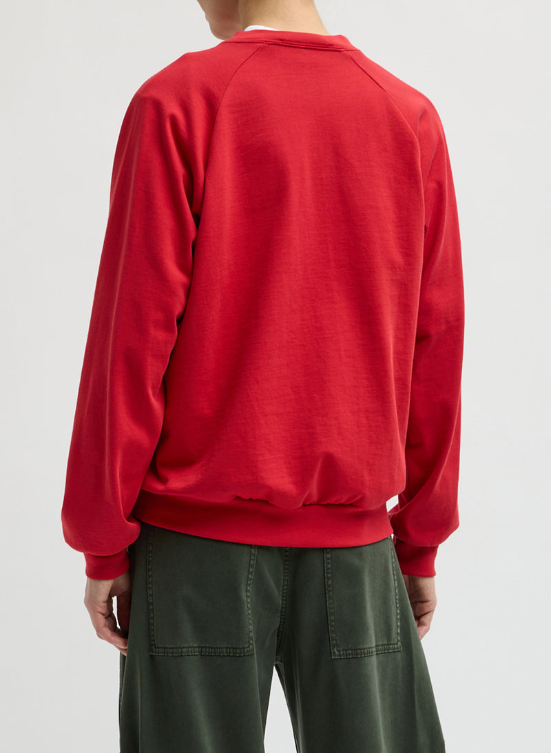 Tibi-Perfect T Vintage Sweatshirt - Red-Tops-Boboli-Vancouver-Canada