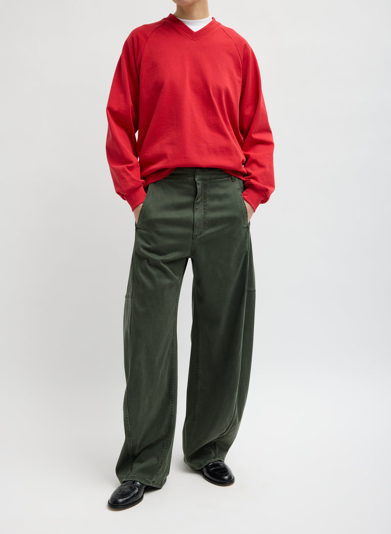 Tibi-Perfect T Vintage Sweatshirt - Red-Tops-Boboli-Vancouver-Canada