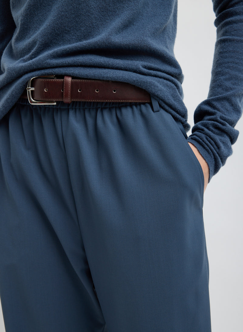 Tibi-Tropical Wool Charles Trouser - Blue Fog-Pants-Boboli-Vancouver-Canada