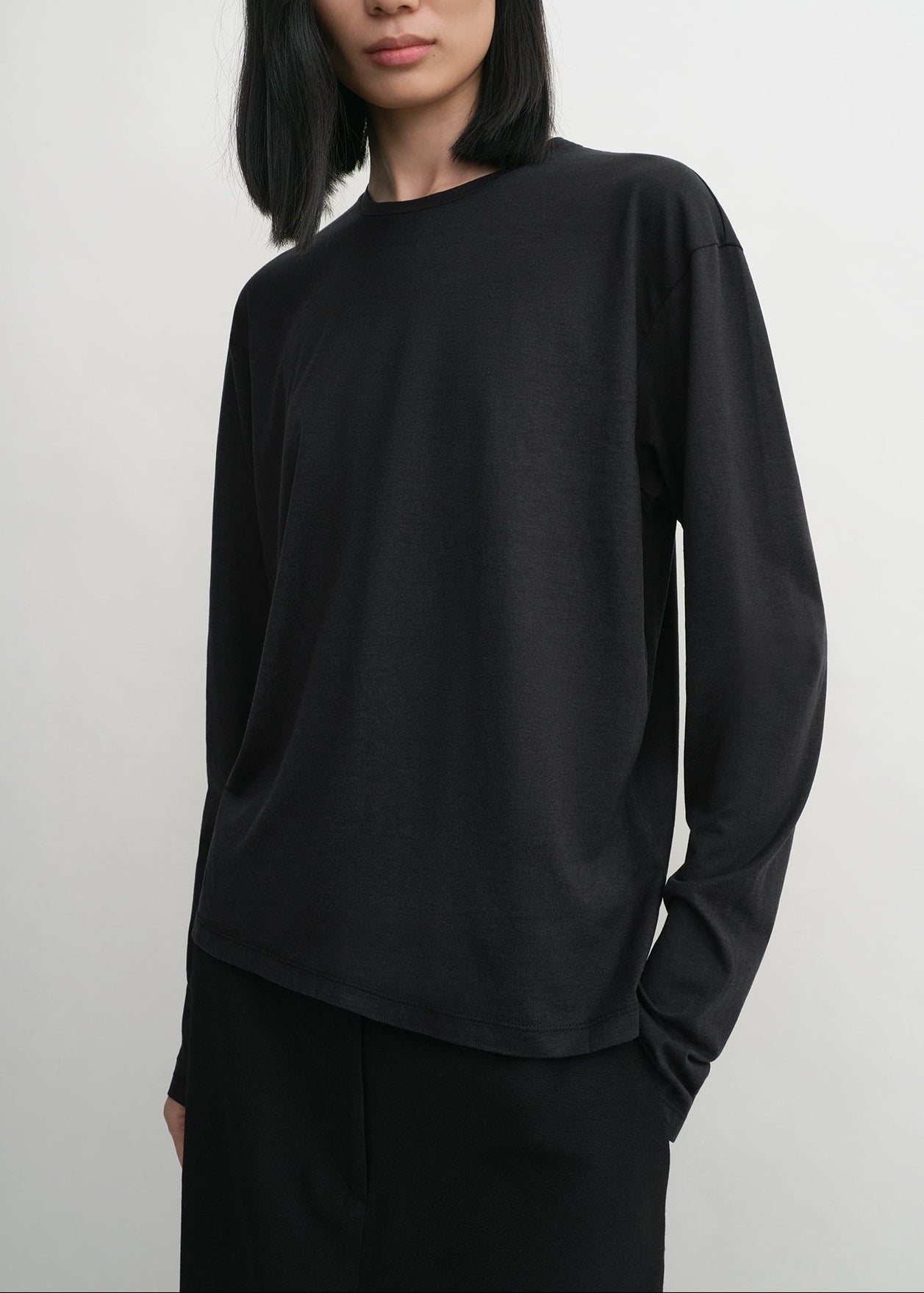 Classic Long Sleeve Tee - Black