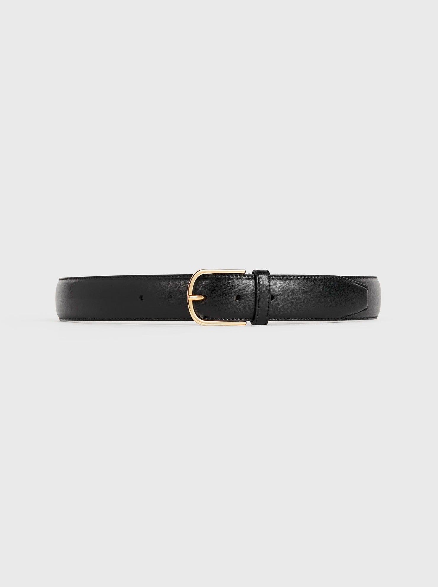 Totême-Wide Trouser Belt - Black-Belts-Boboli-Vancouver-Canada