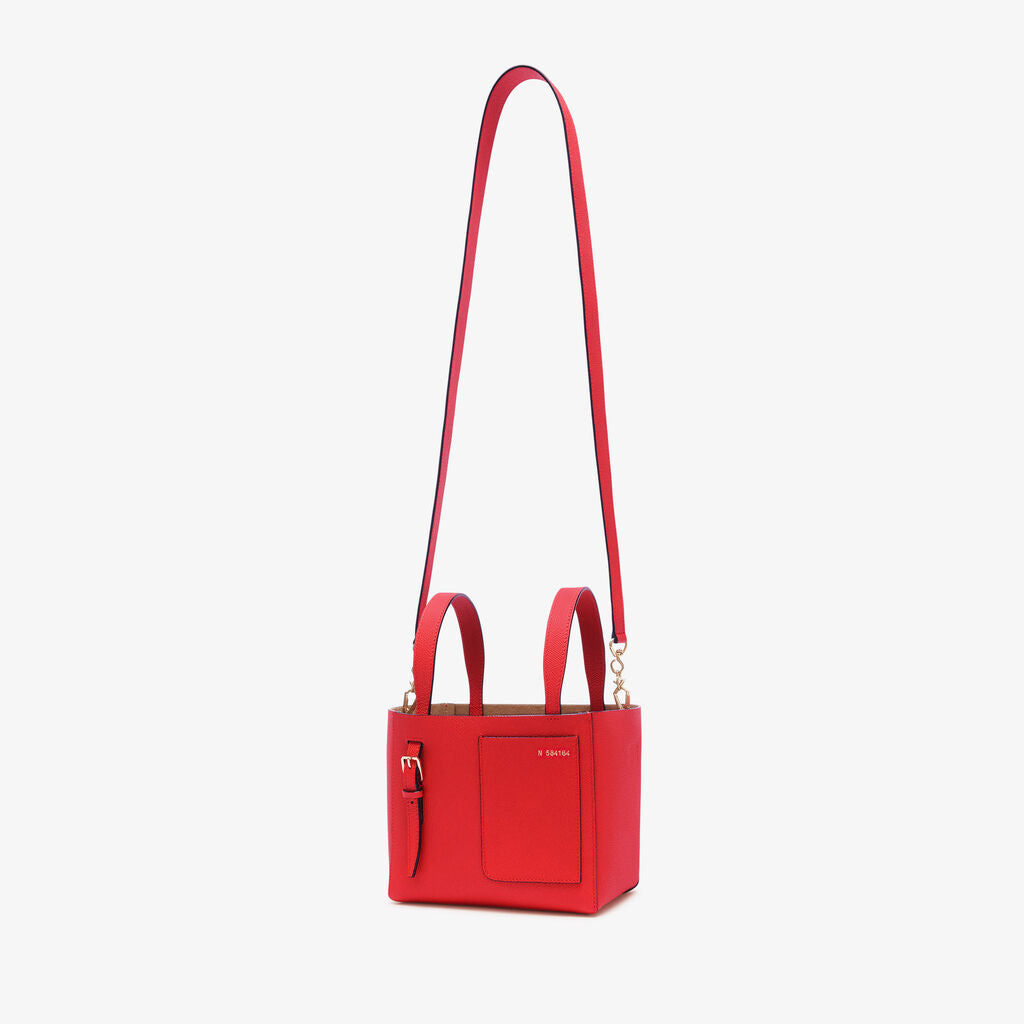 Valextra-Soft Bucket Micro Bag - Crimson-Bags-Boboli-Vancouver-Canada