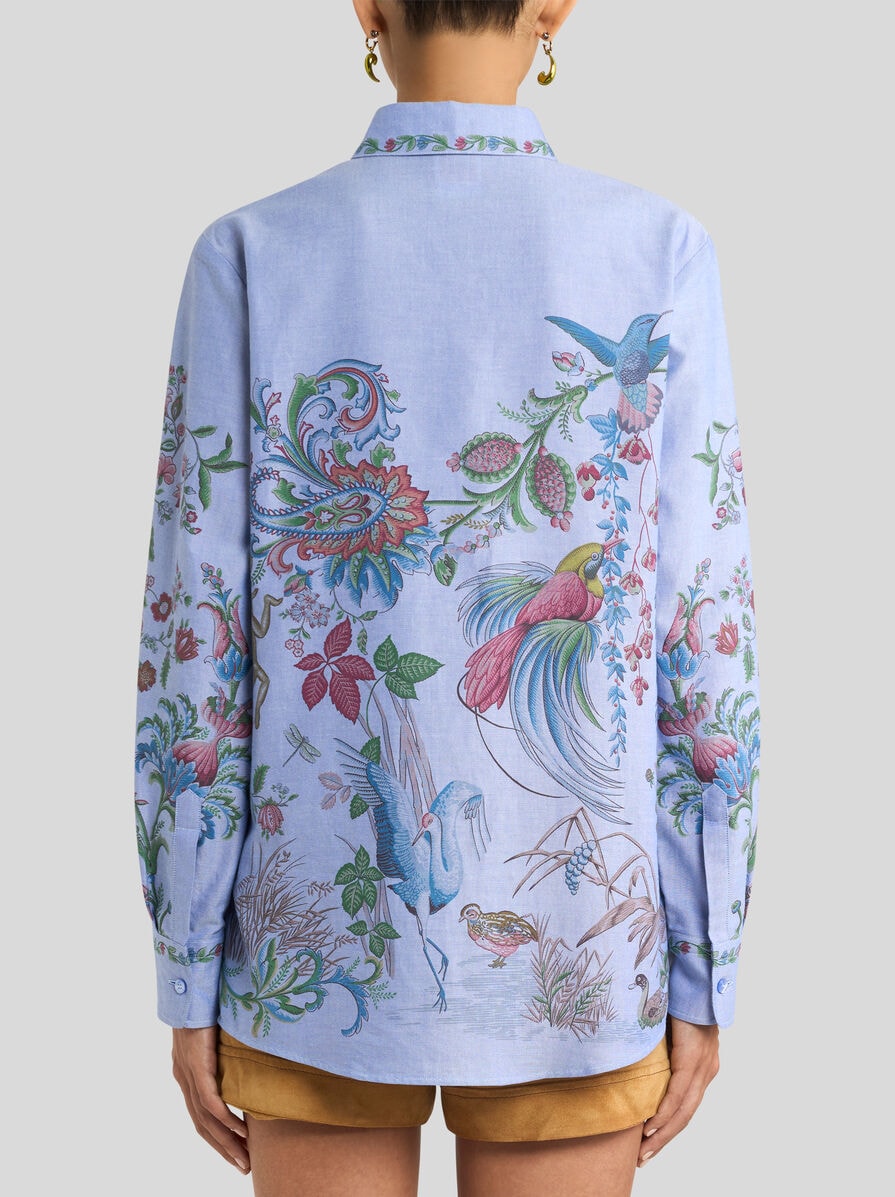 Etro-Regular Button-Up Shirt - Blue/Multi-Shirts-Boboli-Vancouver-Canada