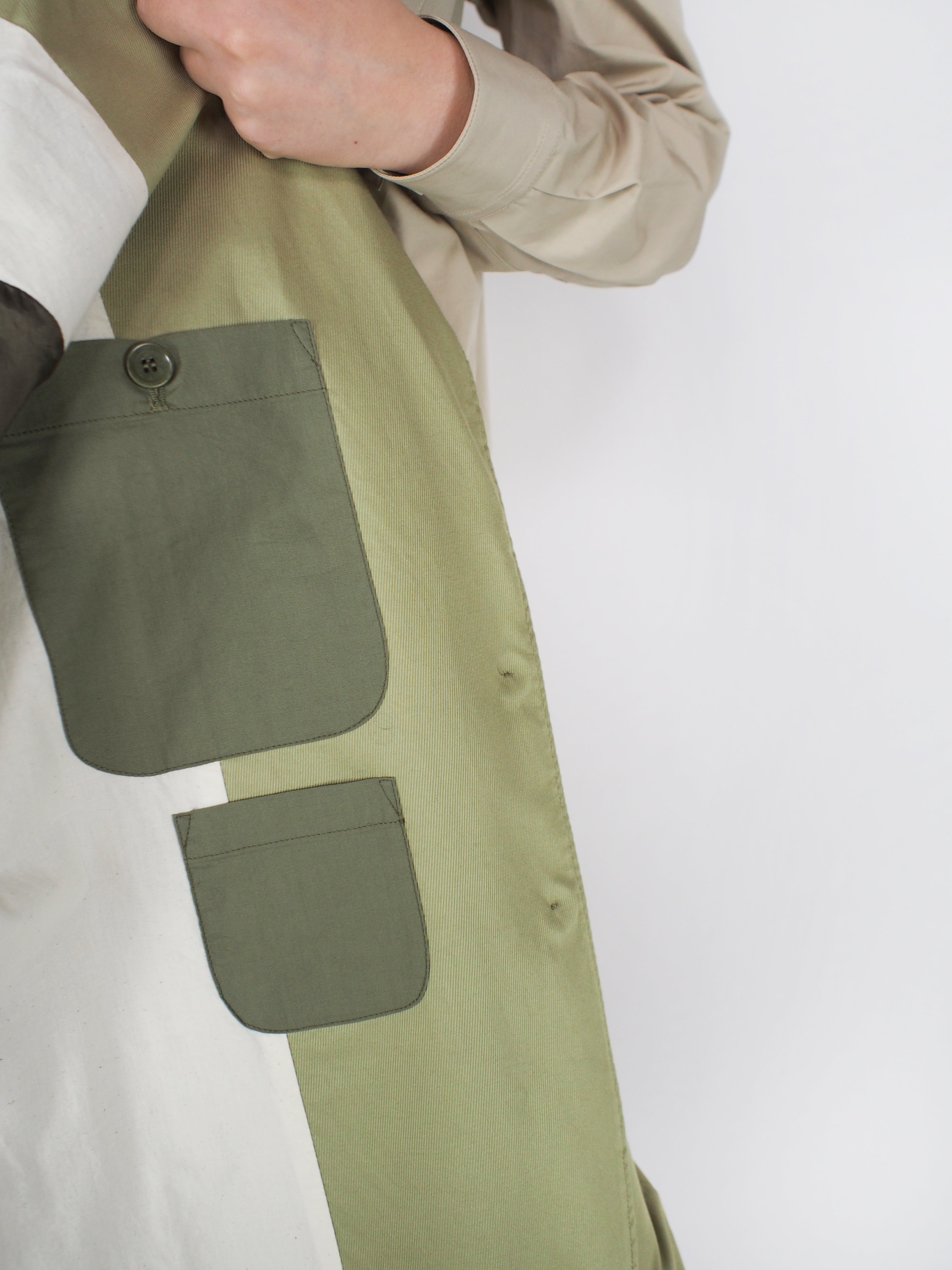 Aspesi-Cotton Twill Jacket - Jute-Jackets-Boboli-Vancouver-Canada