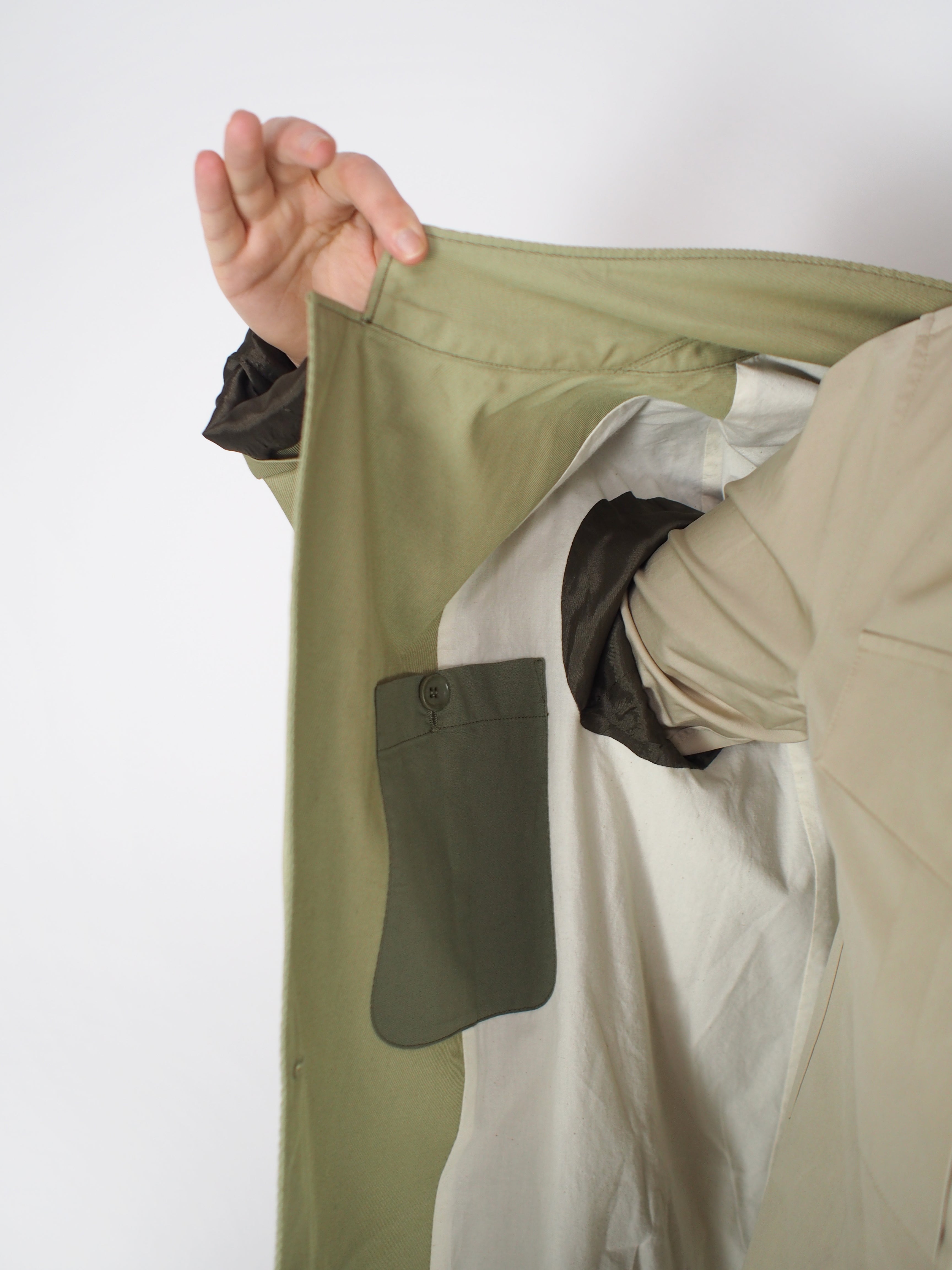 Aspesi-Cotton Twill Jacket - Jute-Jackets-Boboli-Vancouver-Canada