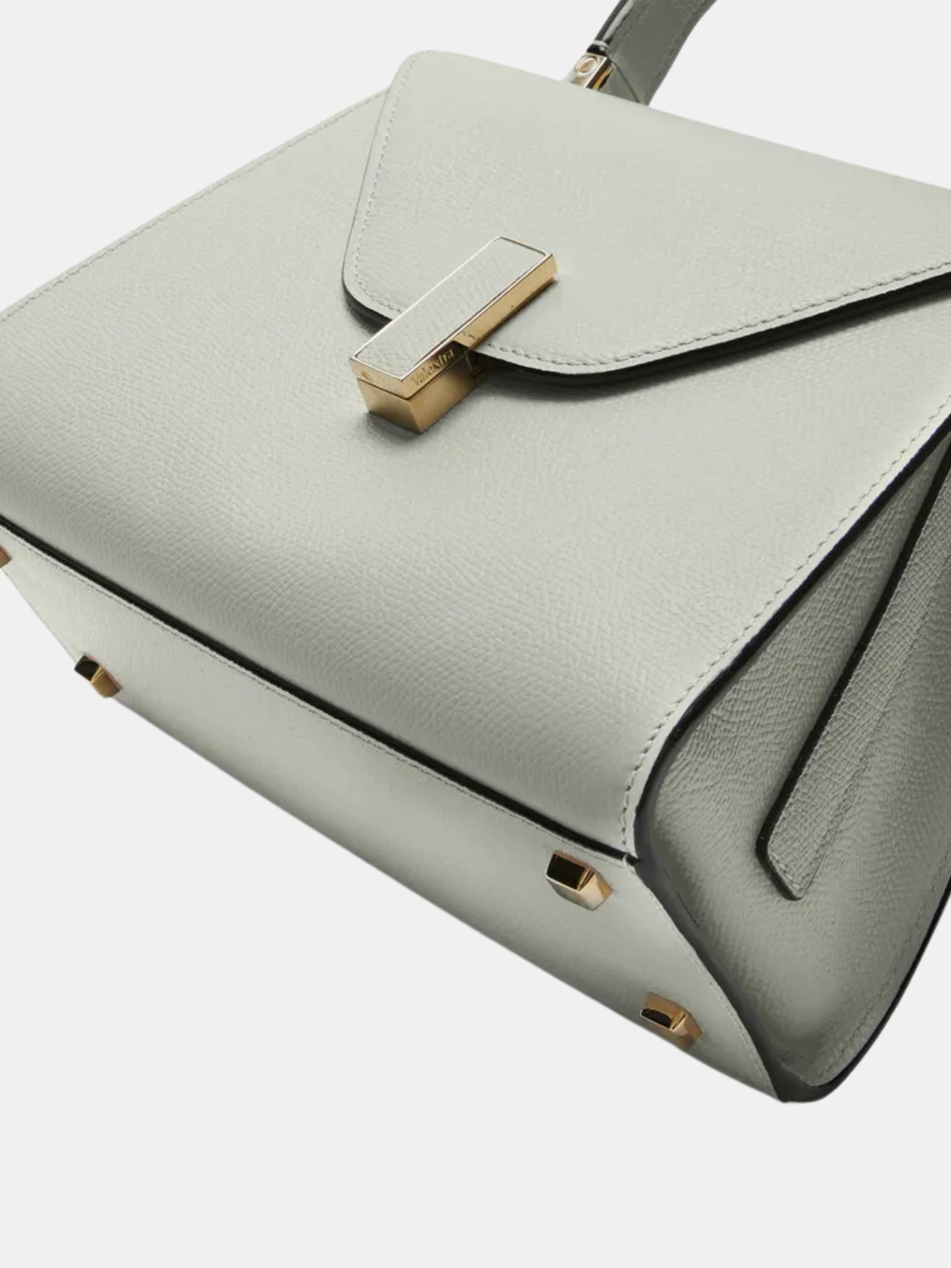 Valextra-Iside Top Handle Mini Bag - Off White-Bags-One Size-Boboli-Vancouver-Canada