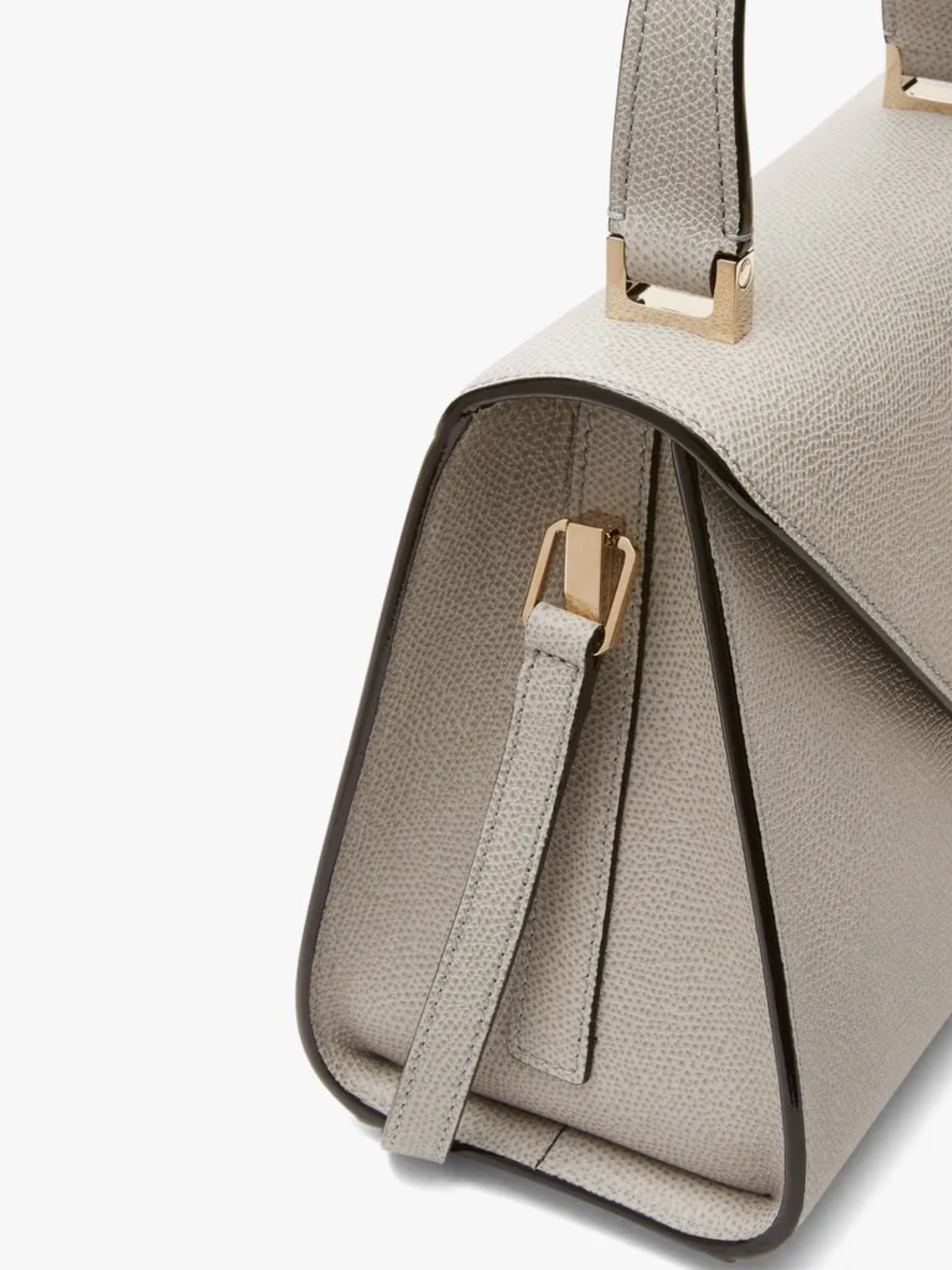 Valextra-Iside Top Handle Mini Bag - Ash Grey-Bags-One Size-Boboli-Vancouver-Canada