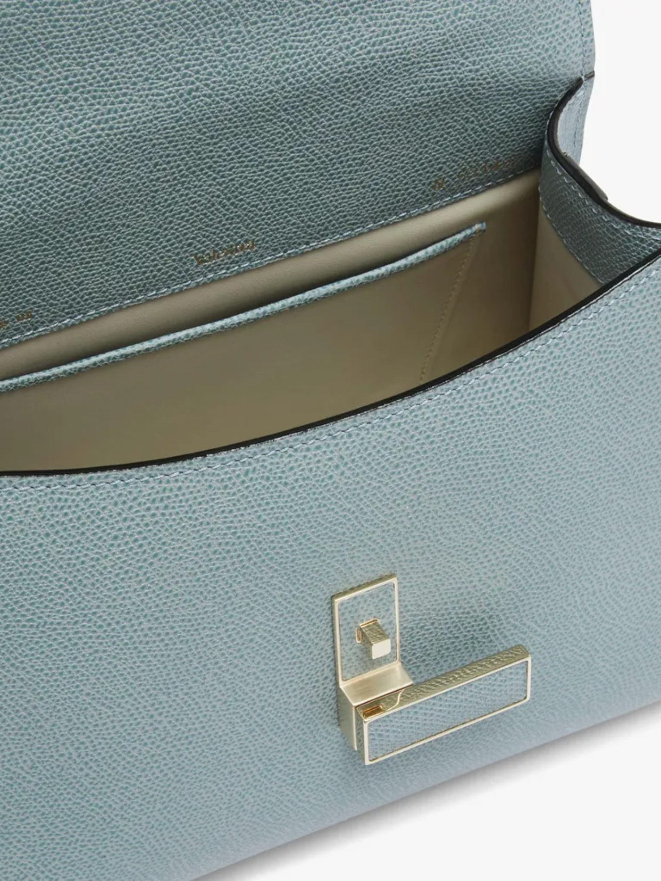 Valextra-Iside Top Handle Mini Bag - Smokey Blue-Bags-One Size-Boboli-Vancouver-Canada