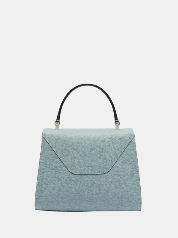 Valextra-Iside Top Handle Mini Bag - Smokey Blue-Bags-One Size-Boboli-Vancouver-Canada