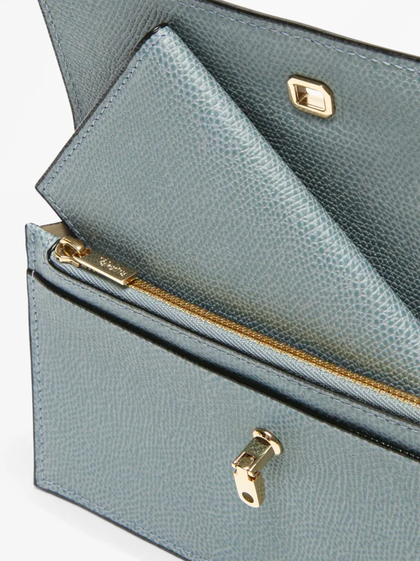 Valextra-Brera Purse - Smokey Blue-Bags-One Size-Boboli-Vancouver-Canada