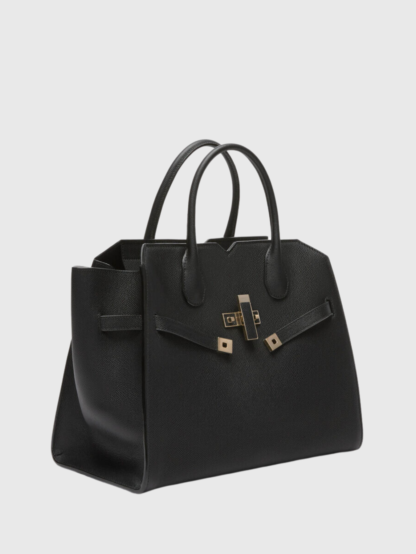 Milano Two Handles Medium Bag - Black