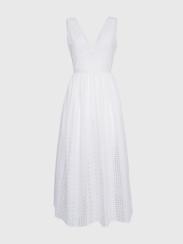 Loretta Caponi-Lucina Dress - White-Dresses-XS-Boboli-Vancouver-Canada