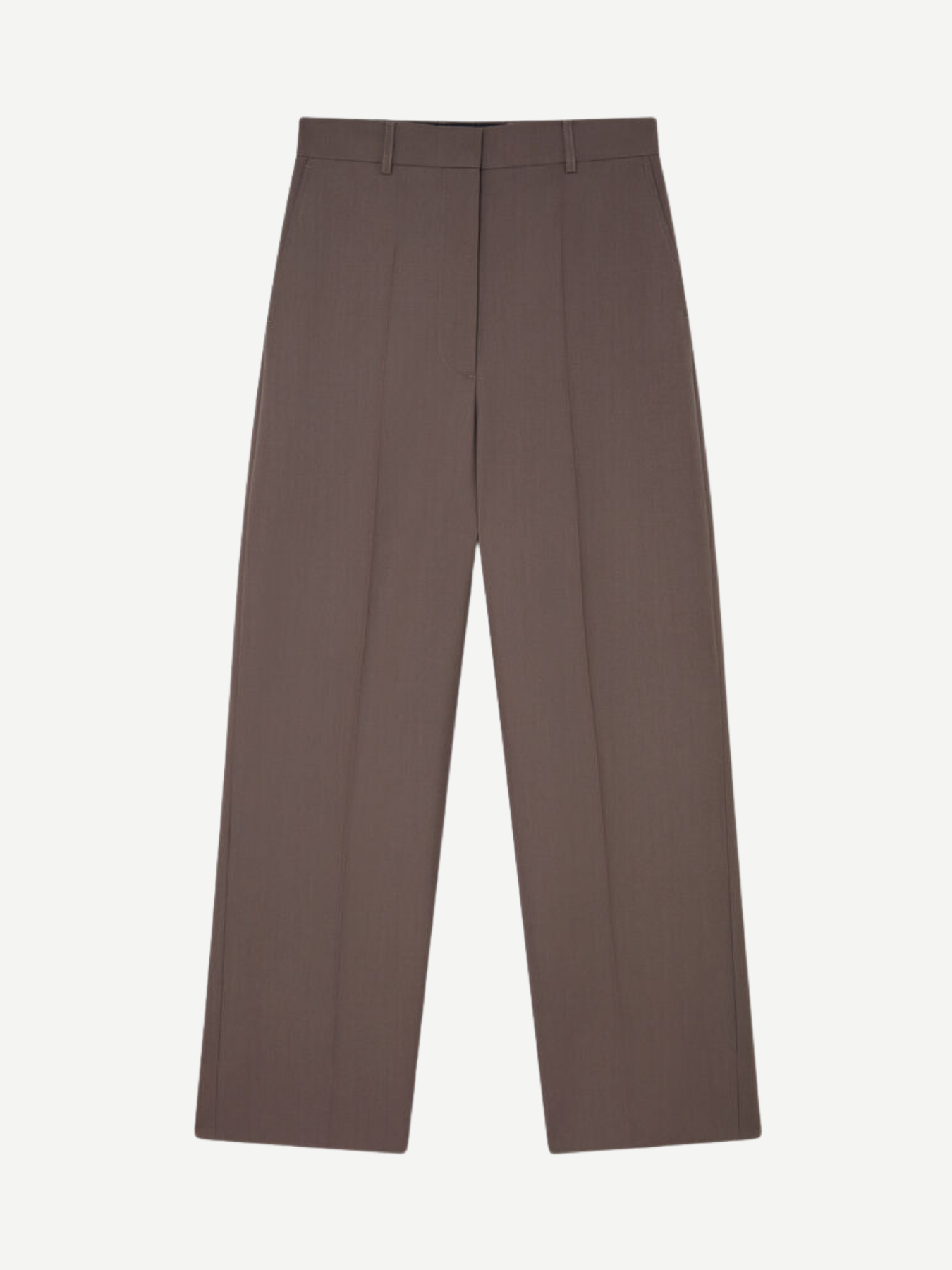 Stella McCartney-Canvas Tailoring Loose Trouser - Taupe-Pants-Boboli-Vancouver-Canada
