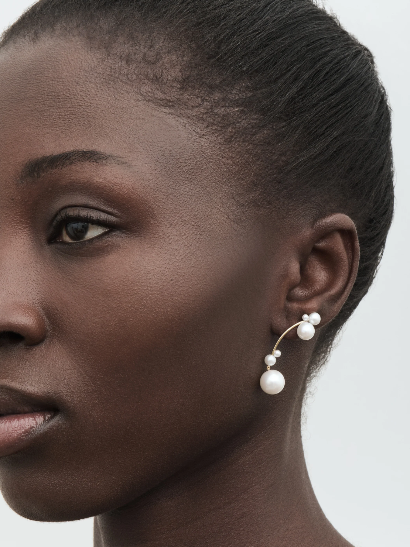 sophie bille brahe クロワッサンパールピアス 片耳 Sophie Bille