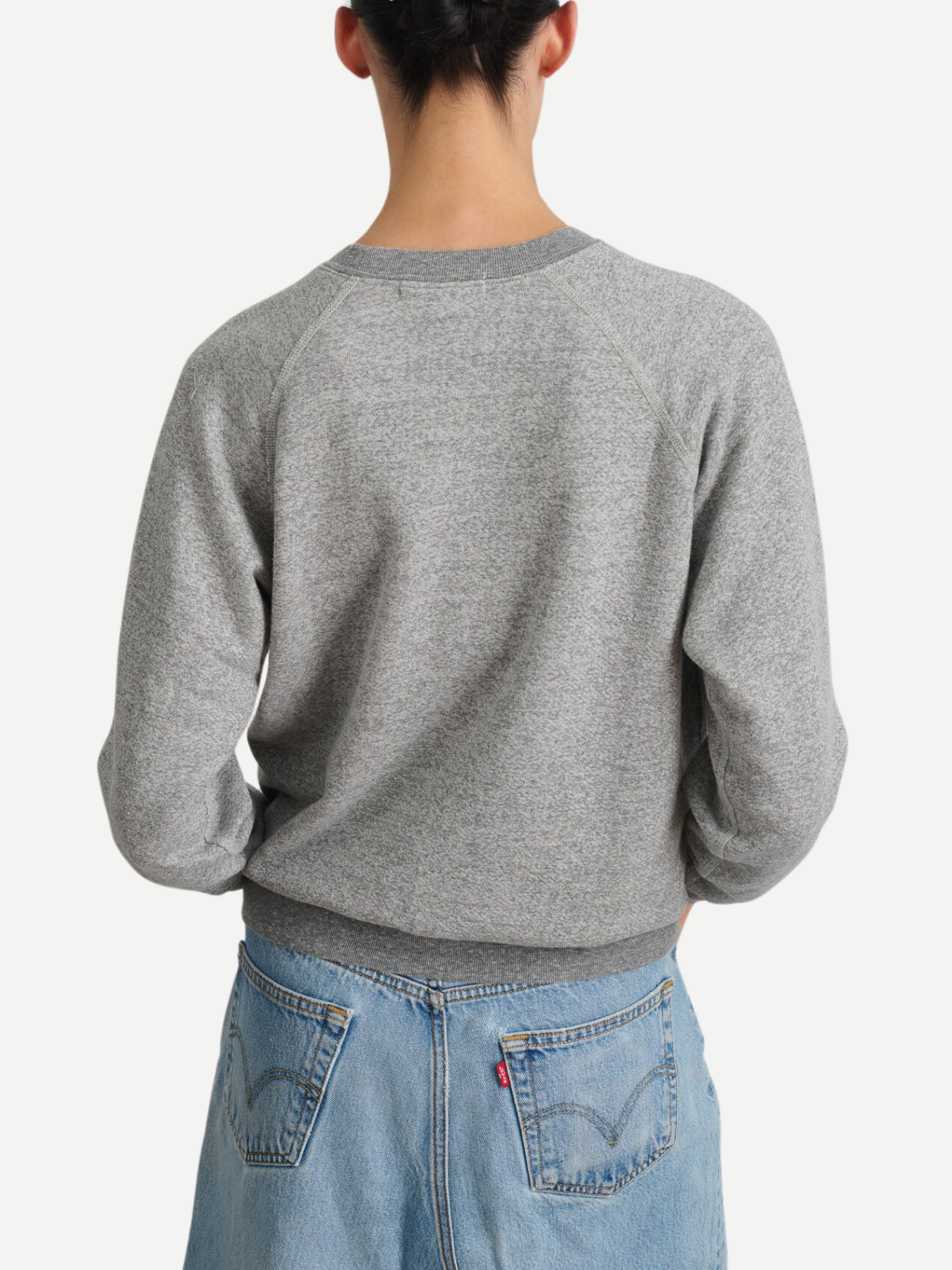 B Sides-Crewneck Sweatshirt - Heather Grey-Sweaters-Boboli-Vancouver-Canada