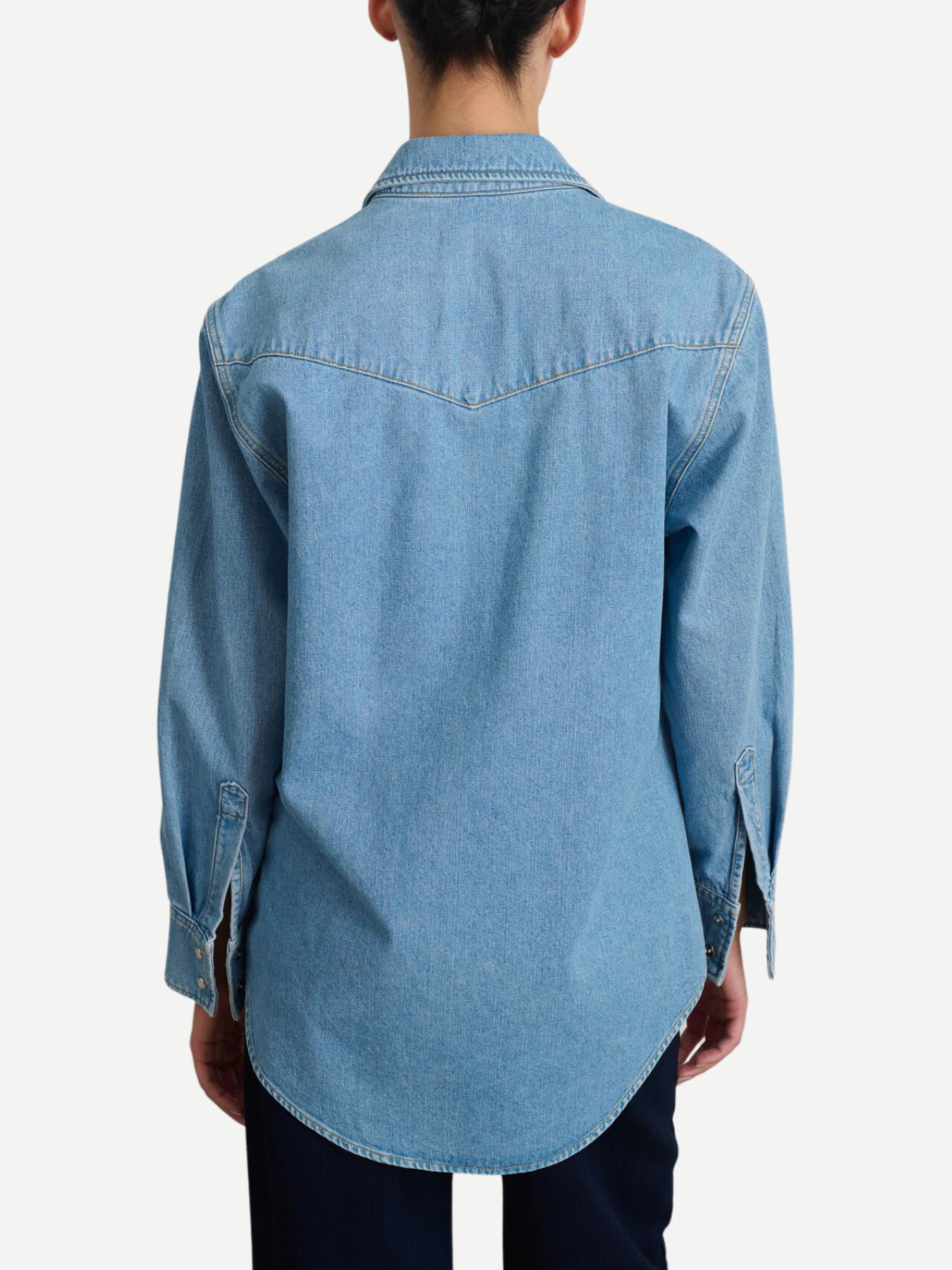 B Sides-Liv Western Shirt - Park Wash-Shirts-Boboli-Vancouver-Canada