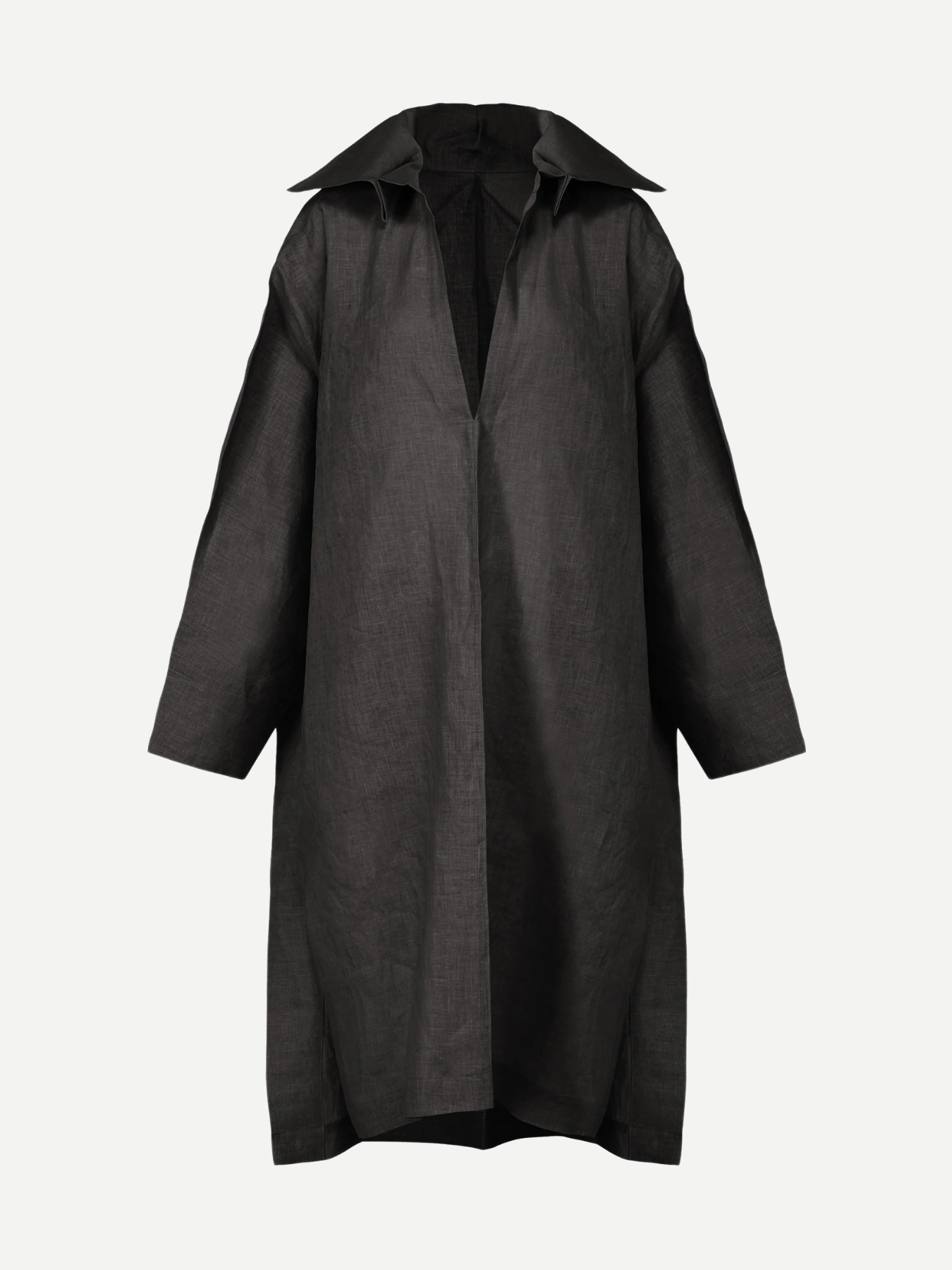 Issey Miyake-Hempen Dress - Black-Dresses-Boboli-Vancouver-Canada