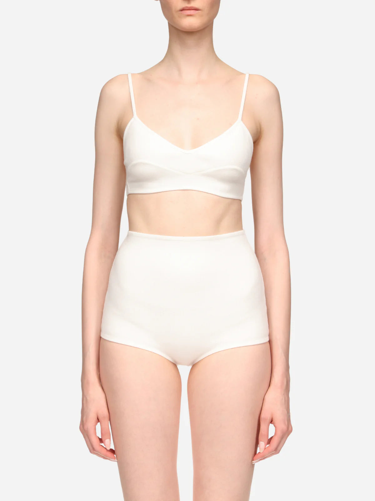 Viscose Knit Culotte - Ivory