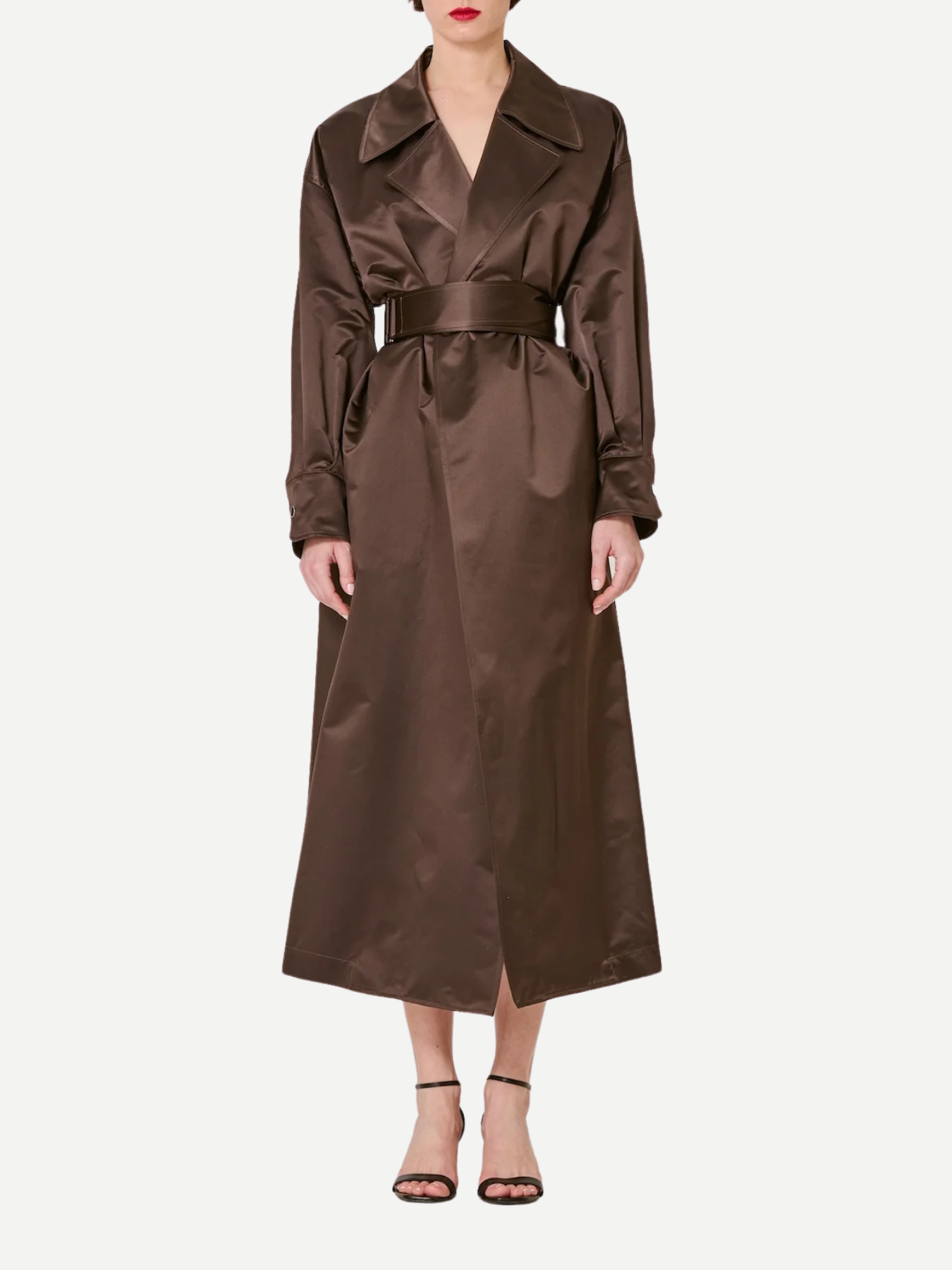 Sa Su Phi-Valentina Trench Coat - Chocolate-Coats-Boboli-Vancouver-Canada