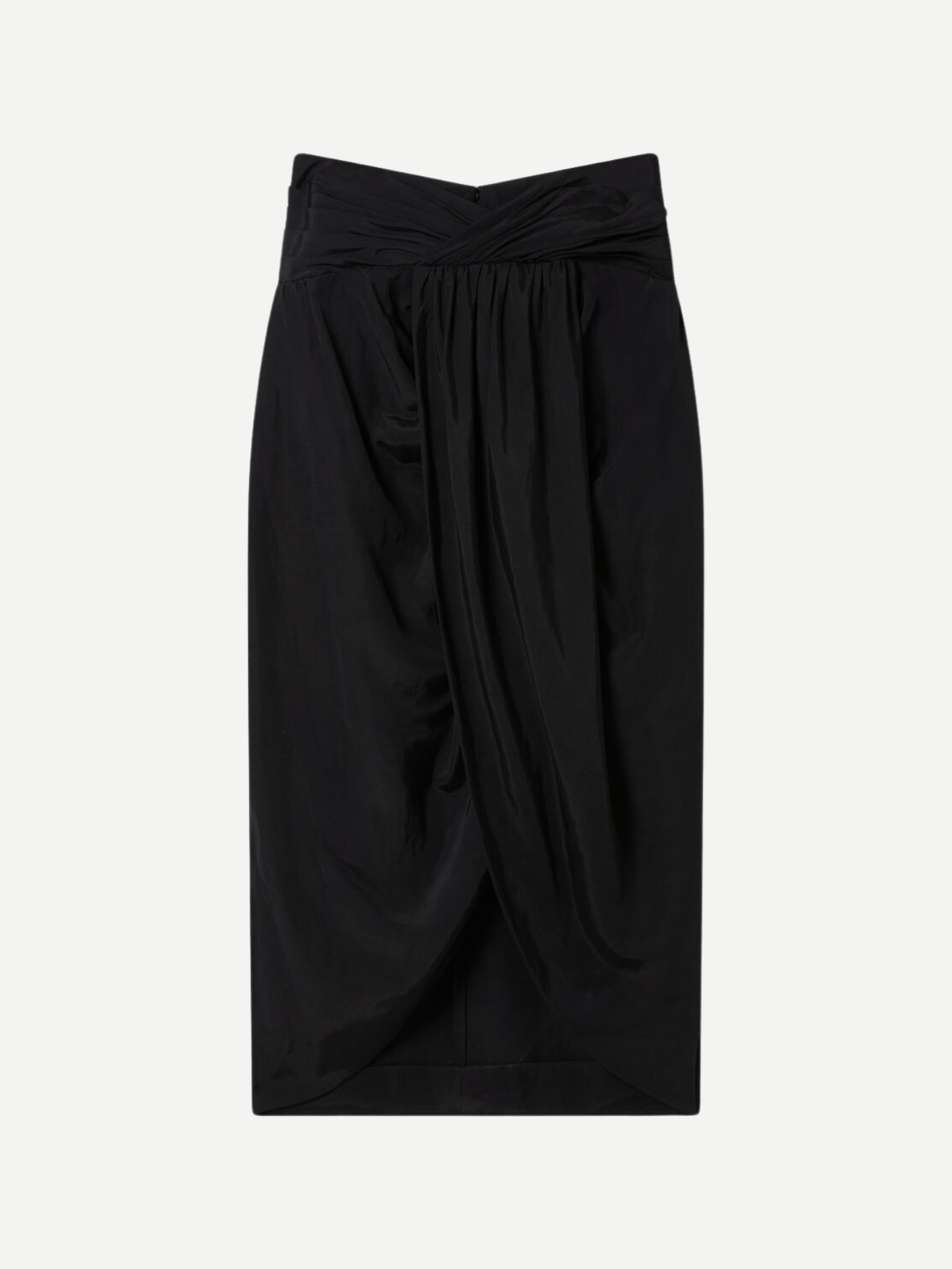 Stella McCartney-Linen Gathered Skirt - Black-Skirts-Boboli-Vancouver-Canada