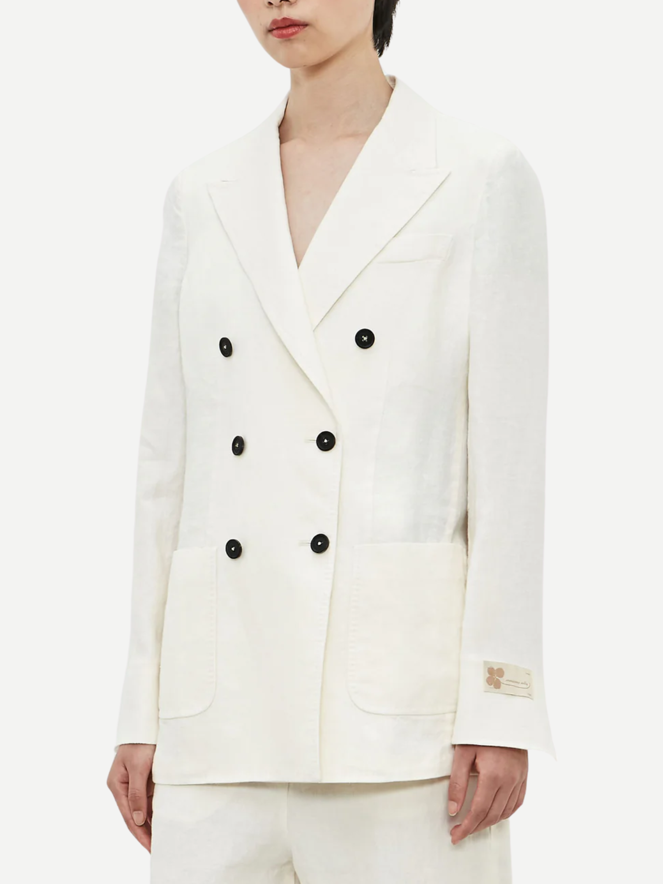 Massimo Alba-Carlotta Double-Breasted Jacket - Cream-Blazers-Boboli-Vancouver-Canada