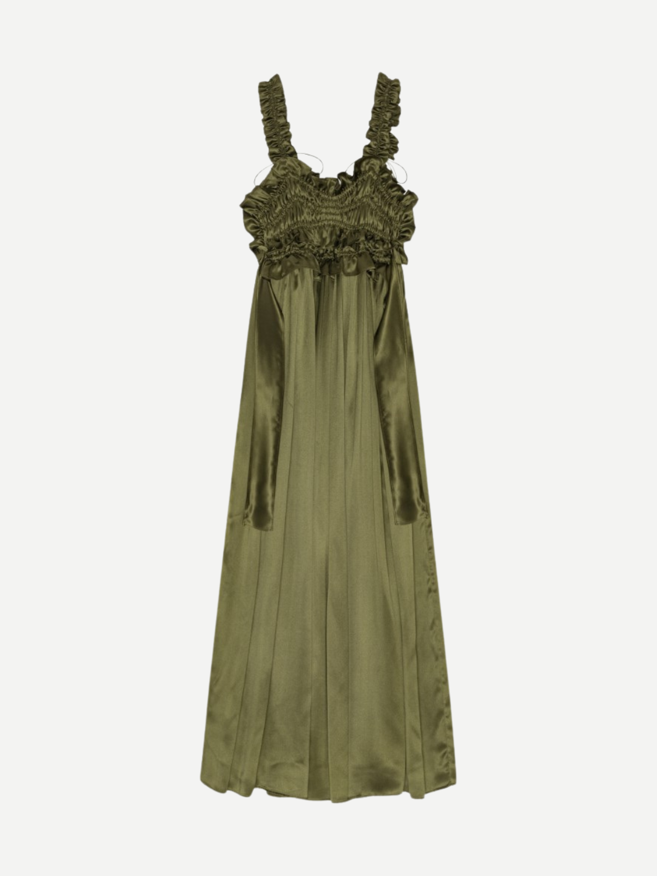 Cecilie Bahnsen-Giovanna Dress - Olive-Dresses-Boboli-Vancouver-Canada