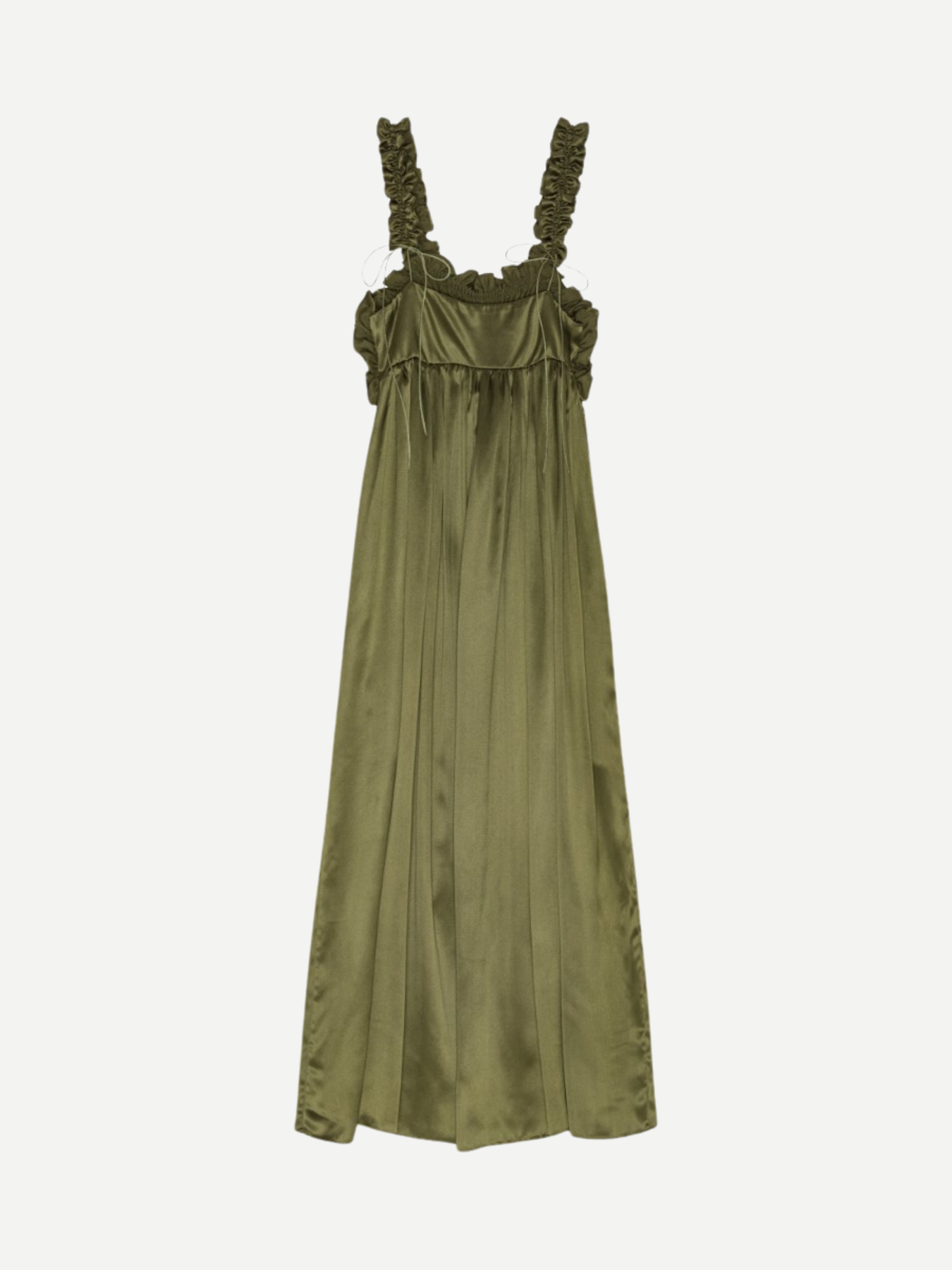 Cecilie Bahnsen-Giovanna Dress - Olive-Dresses-Boboli-Vancouver-Canada
