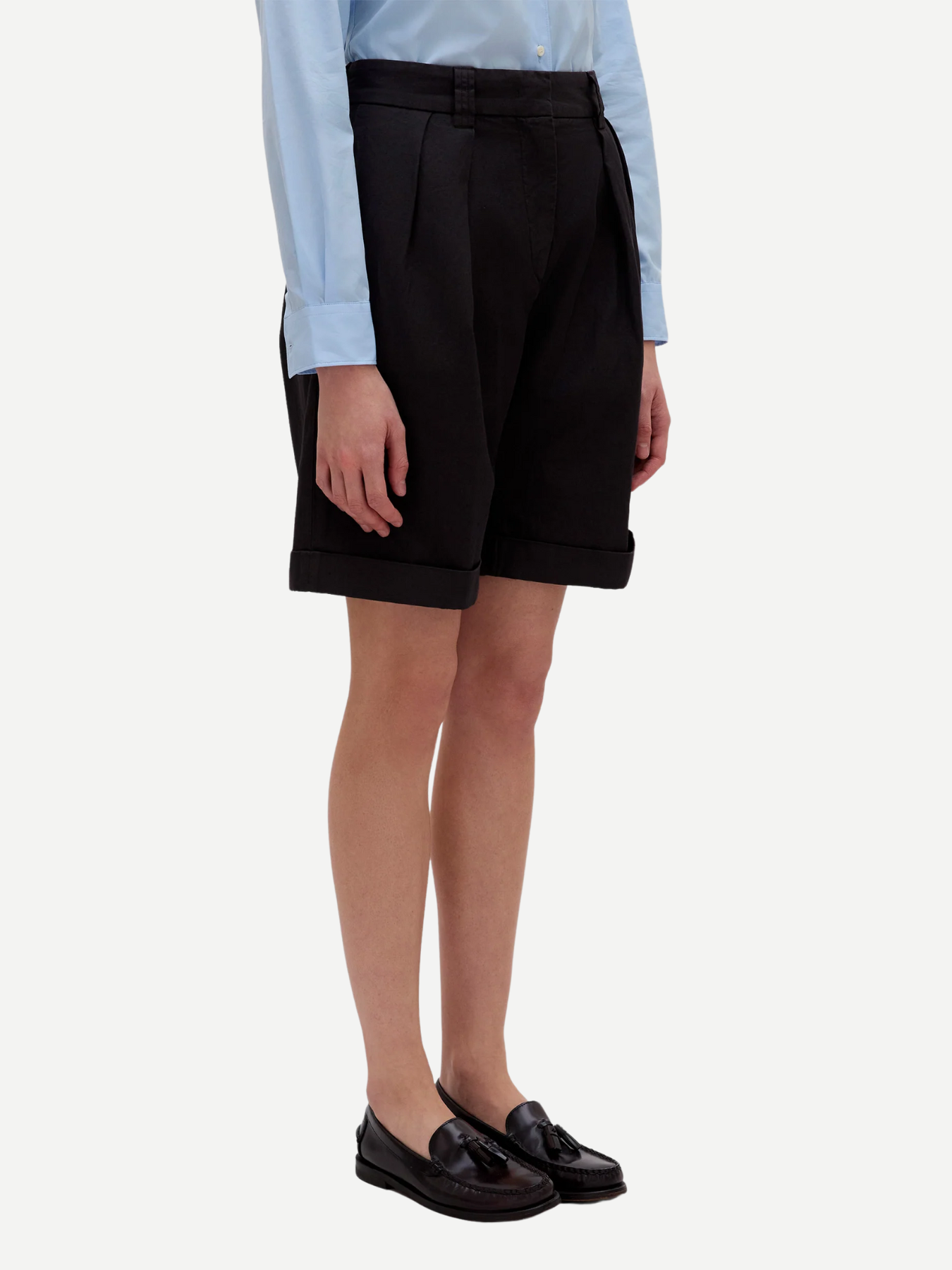 Aspesi-Bermuda Shorts - Black-Shorts-Boboli-Vancouver-Canada