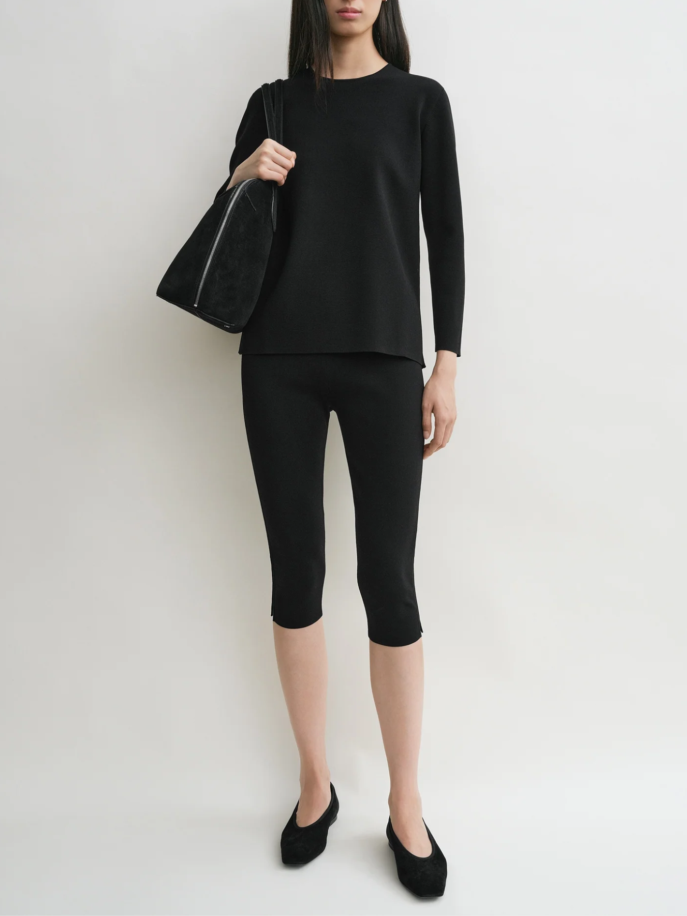 Totême-Capri Trousers - Black-Pants-Boboli-Vancouver-Canada