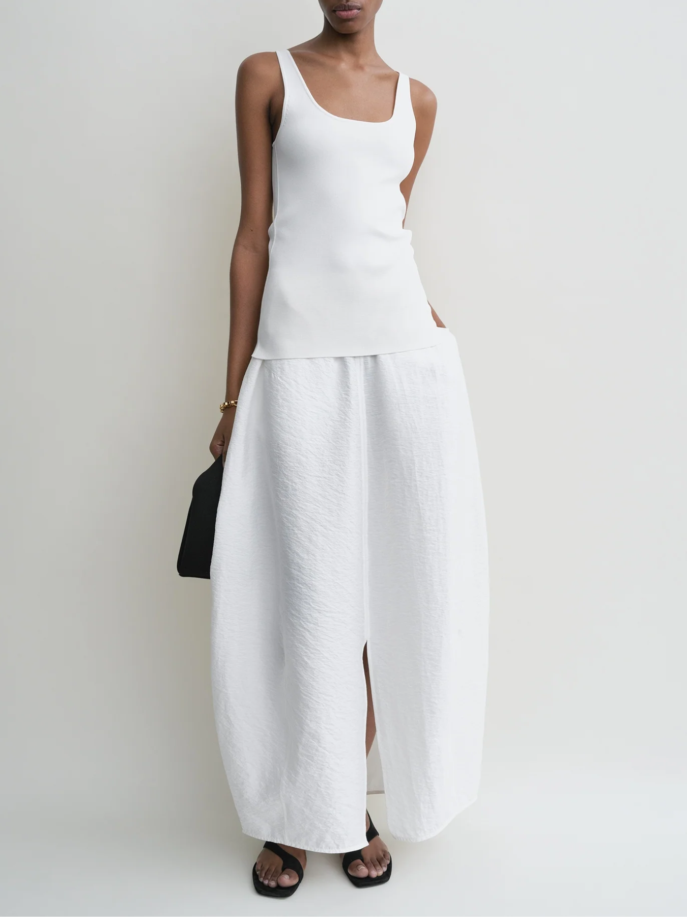 Totême-Parachute Skirt - White-Skirts-Boboli-Vancouver-Canada