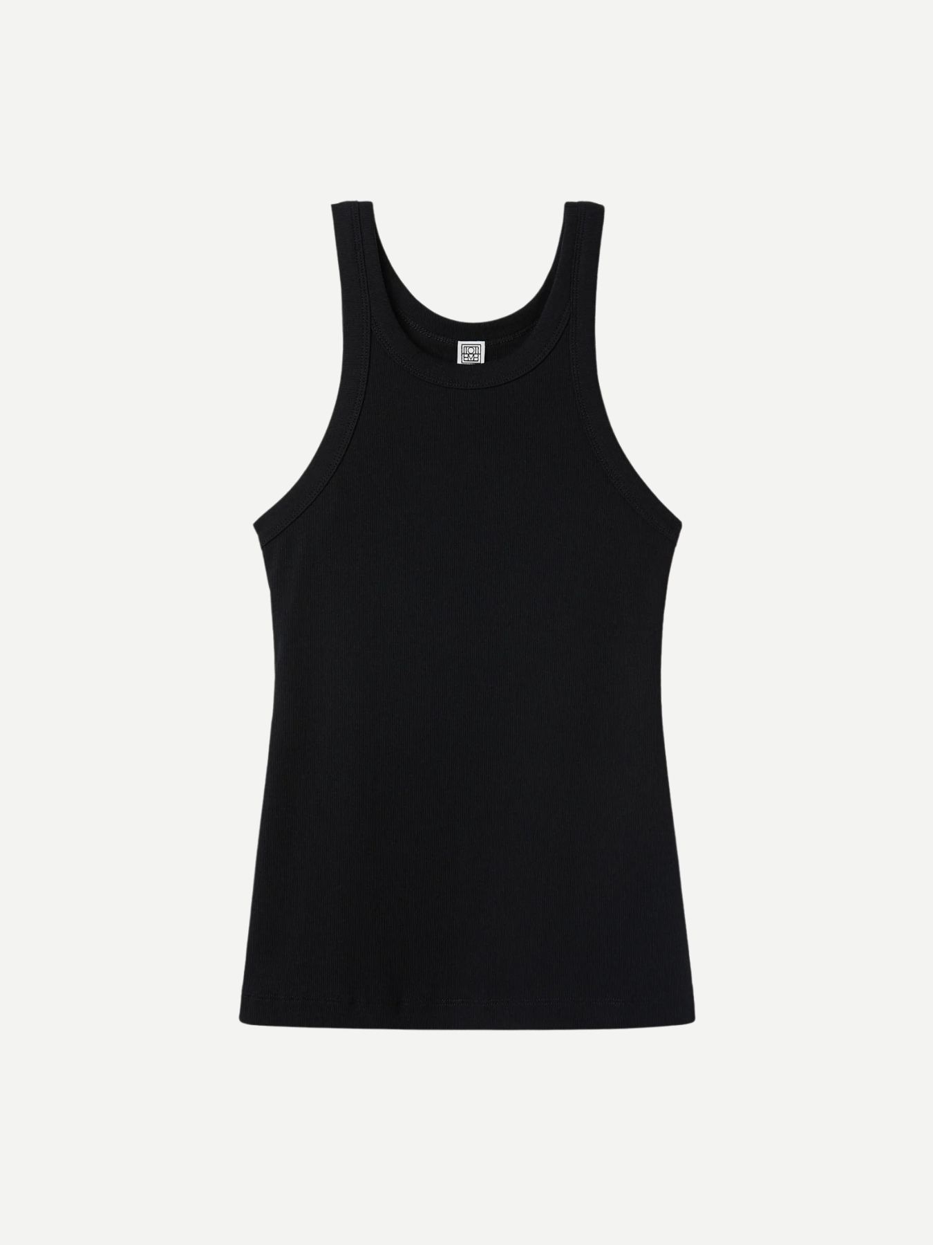 Totême-Curved Rib Tank - Black-Tops-Boboli-Vancouver-Canada
