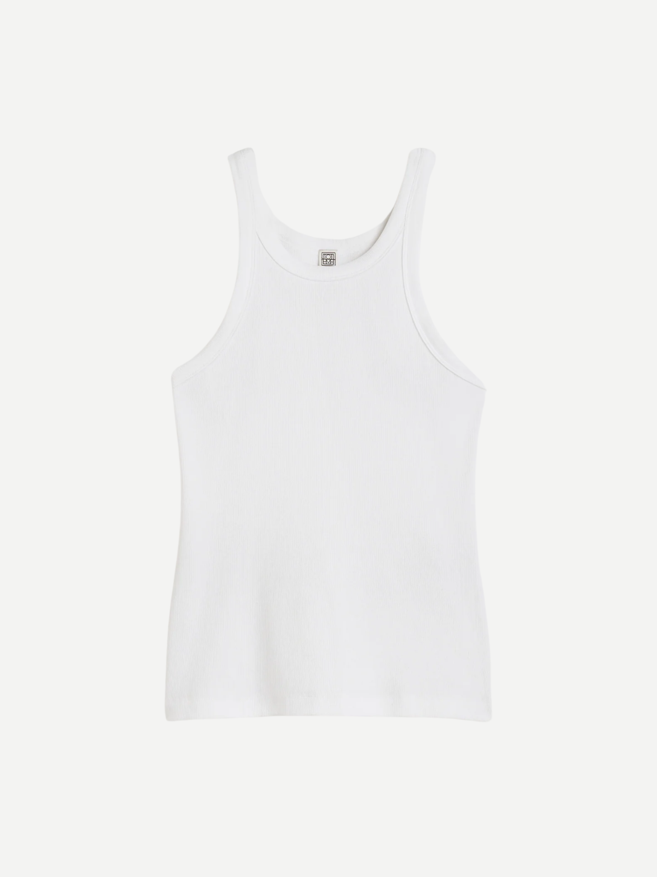 Totême-Curved Rib Tank - White-Tops-Boboli-Vancouver-Canada