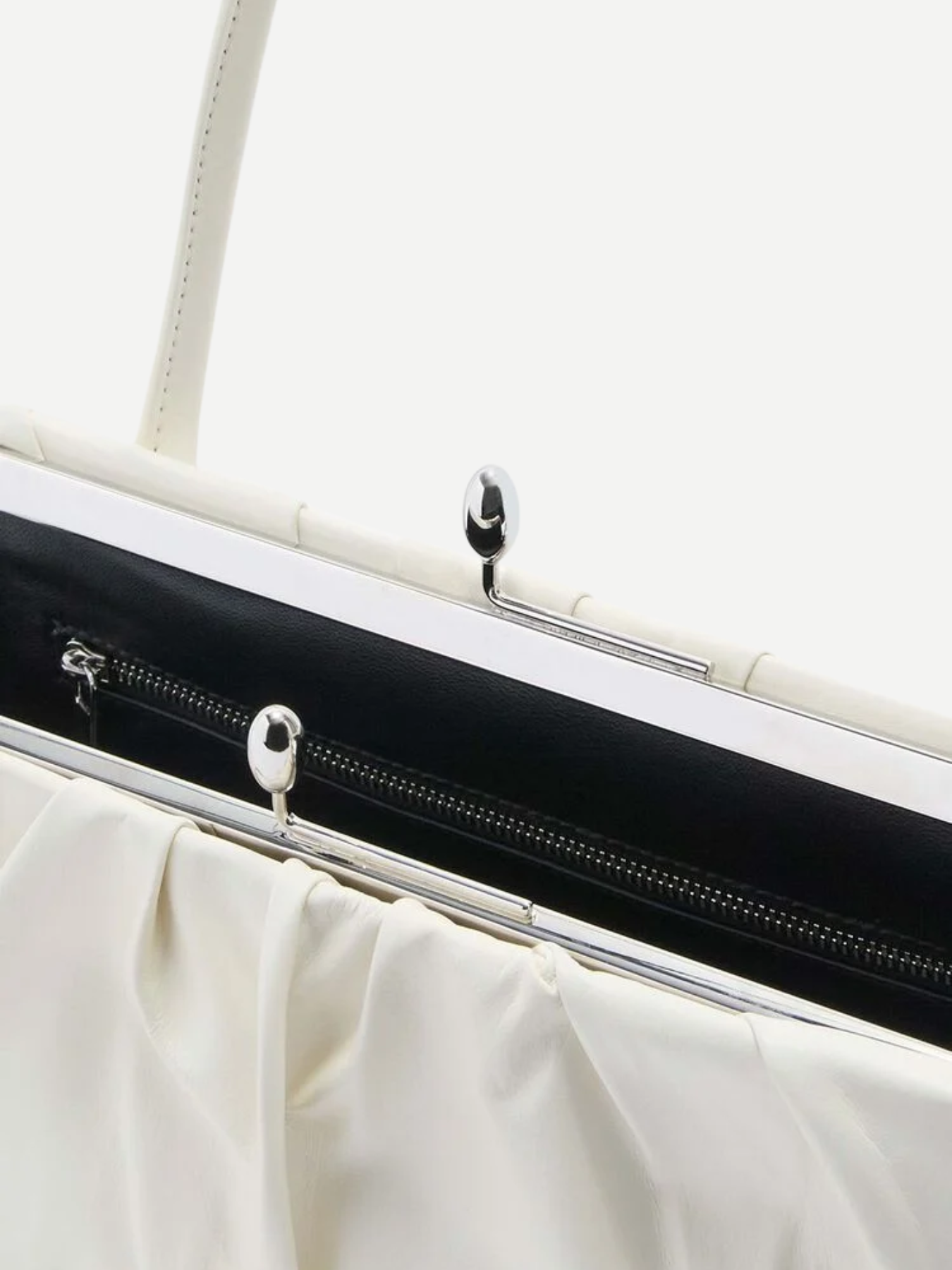 Jil Sander-Goji Small Pleated Bag - Eggshell-Bags-Boboli-Vancouver-Canada